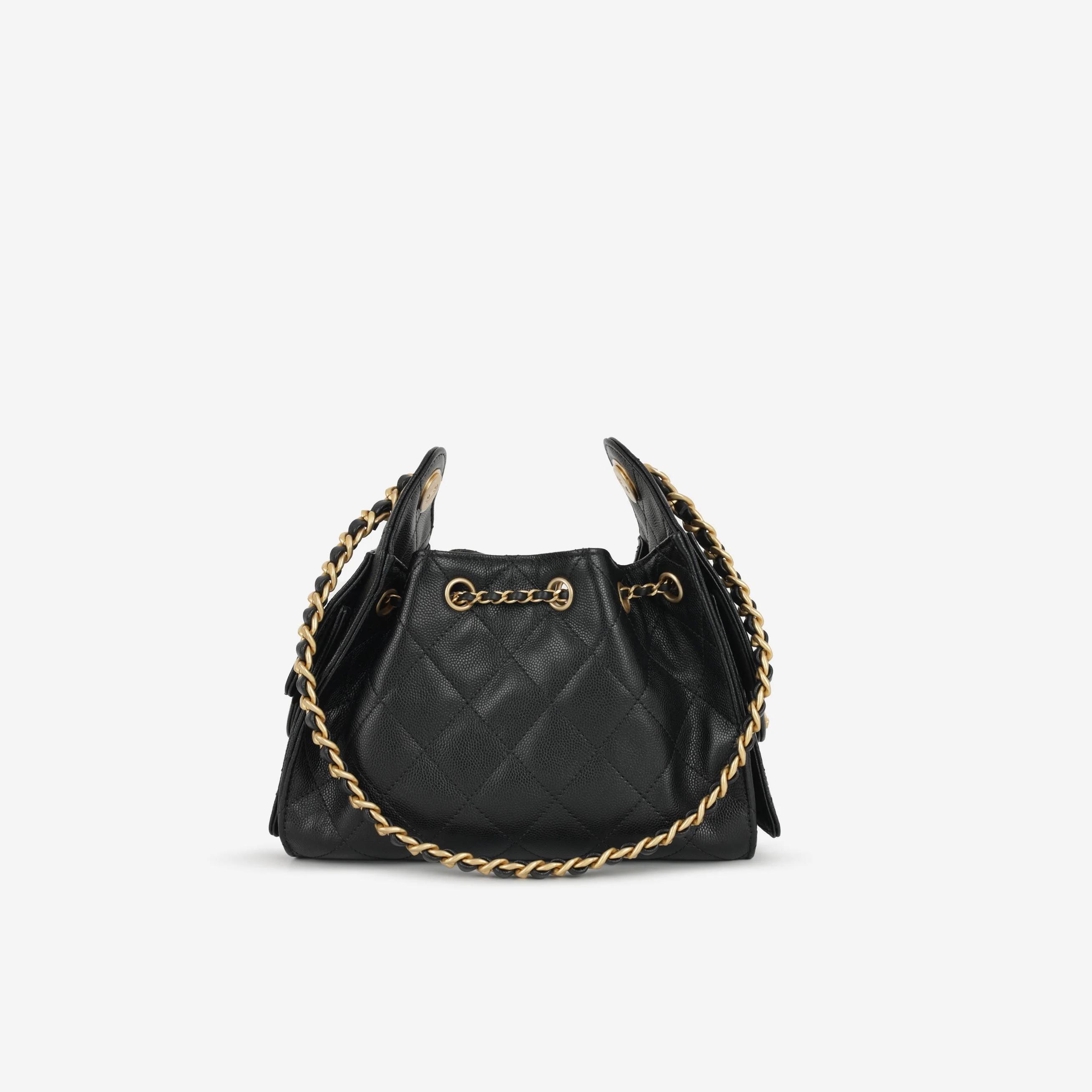 Chanel Mini 25 Hobo - Black Caviar | Gold Hardware - Image 3