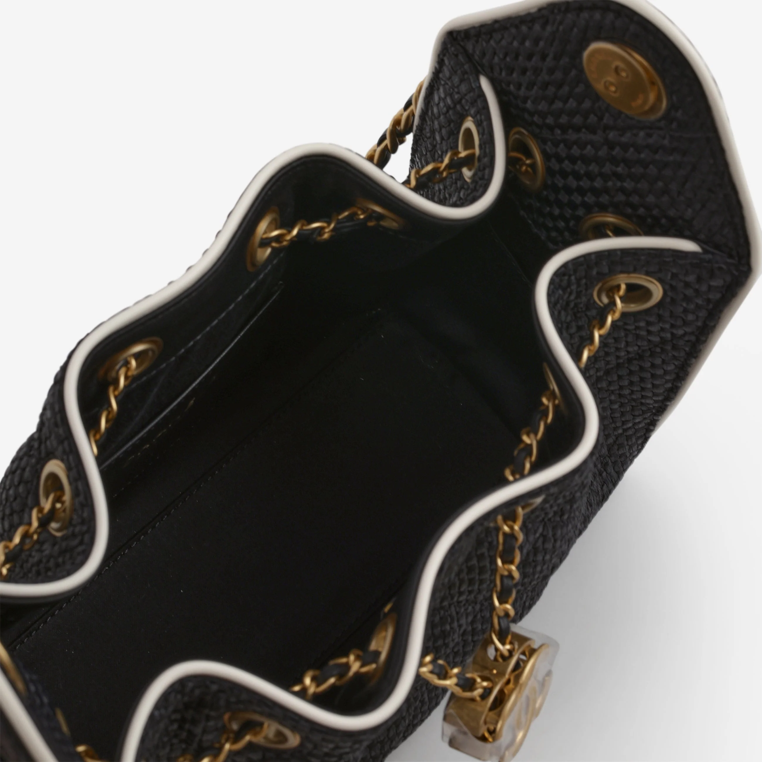 Chanel Mini 25 Hobo - Black Raffia | Gold Hardware - Image 10