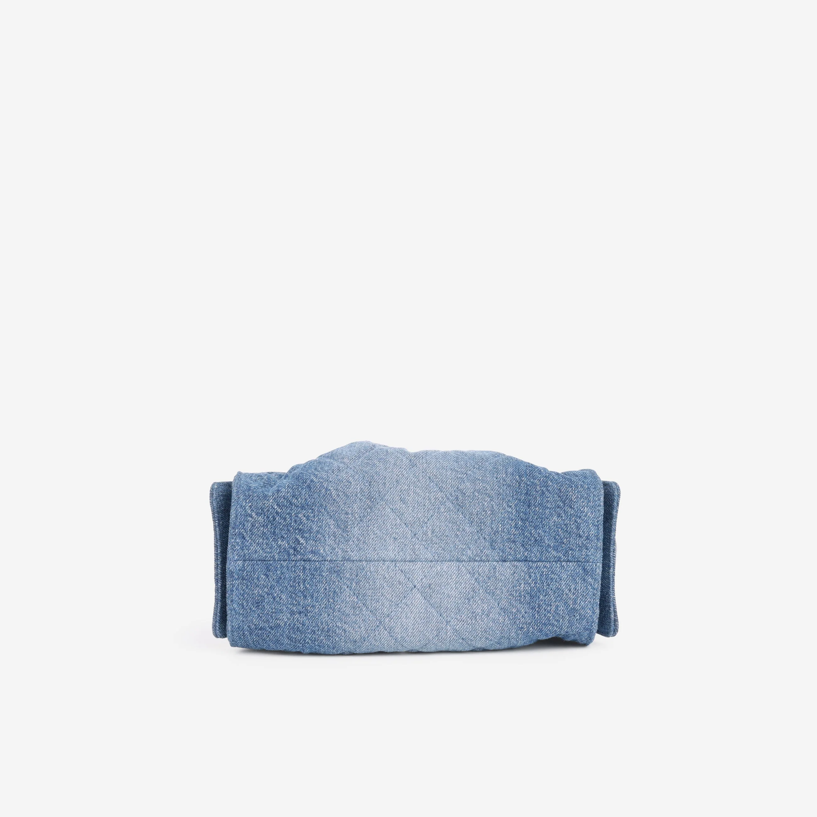 Chanel Mini 25 Hobo - Blue Washed Denim | Gold Hardware - Image 4