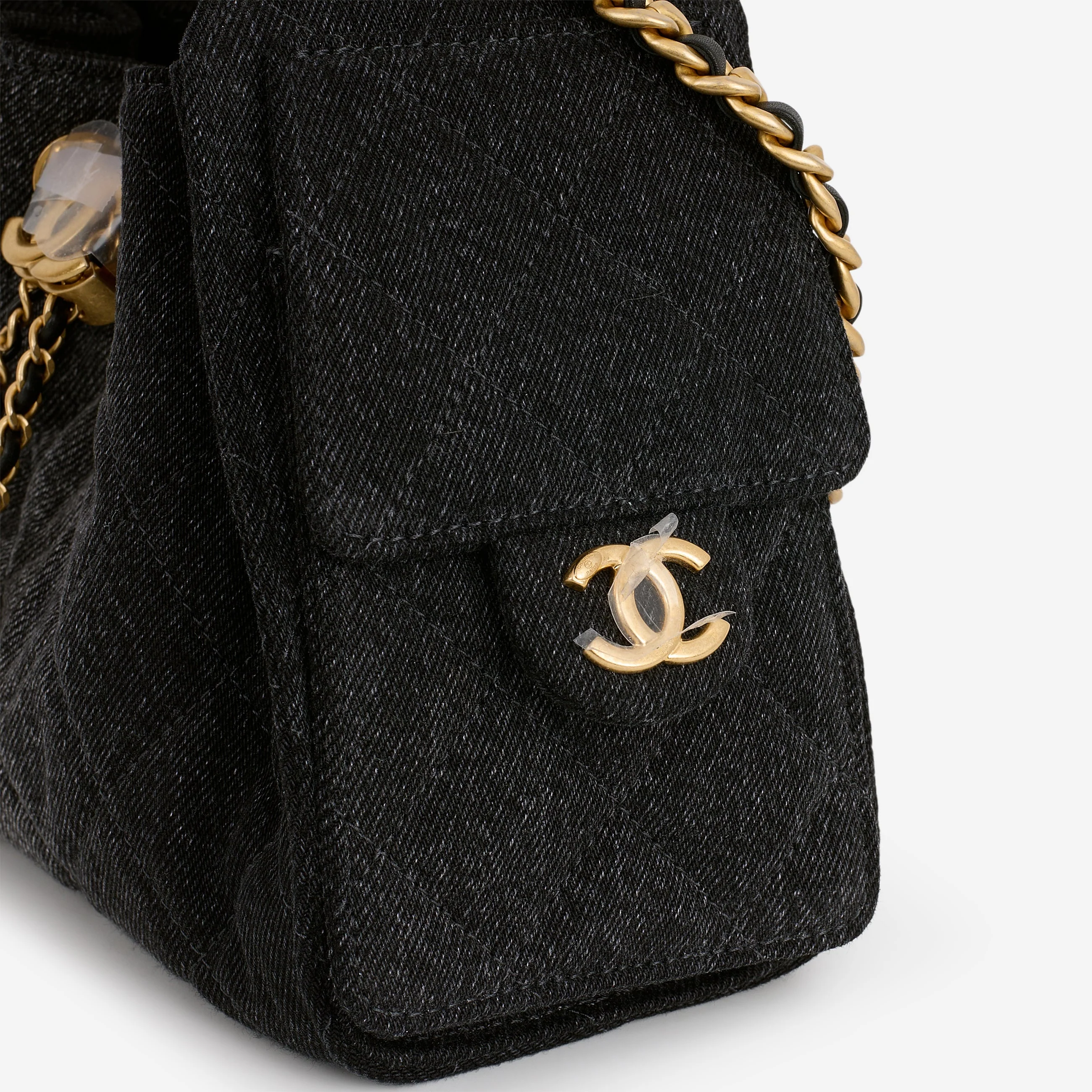 Chanel Mini 25 Hobo - Dark Denim Ombre | Aged Gold Hardware - Image 4