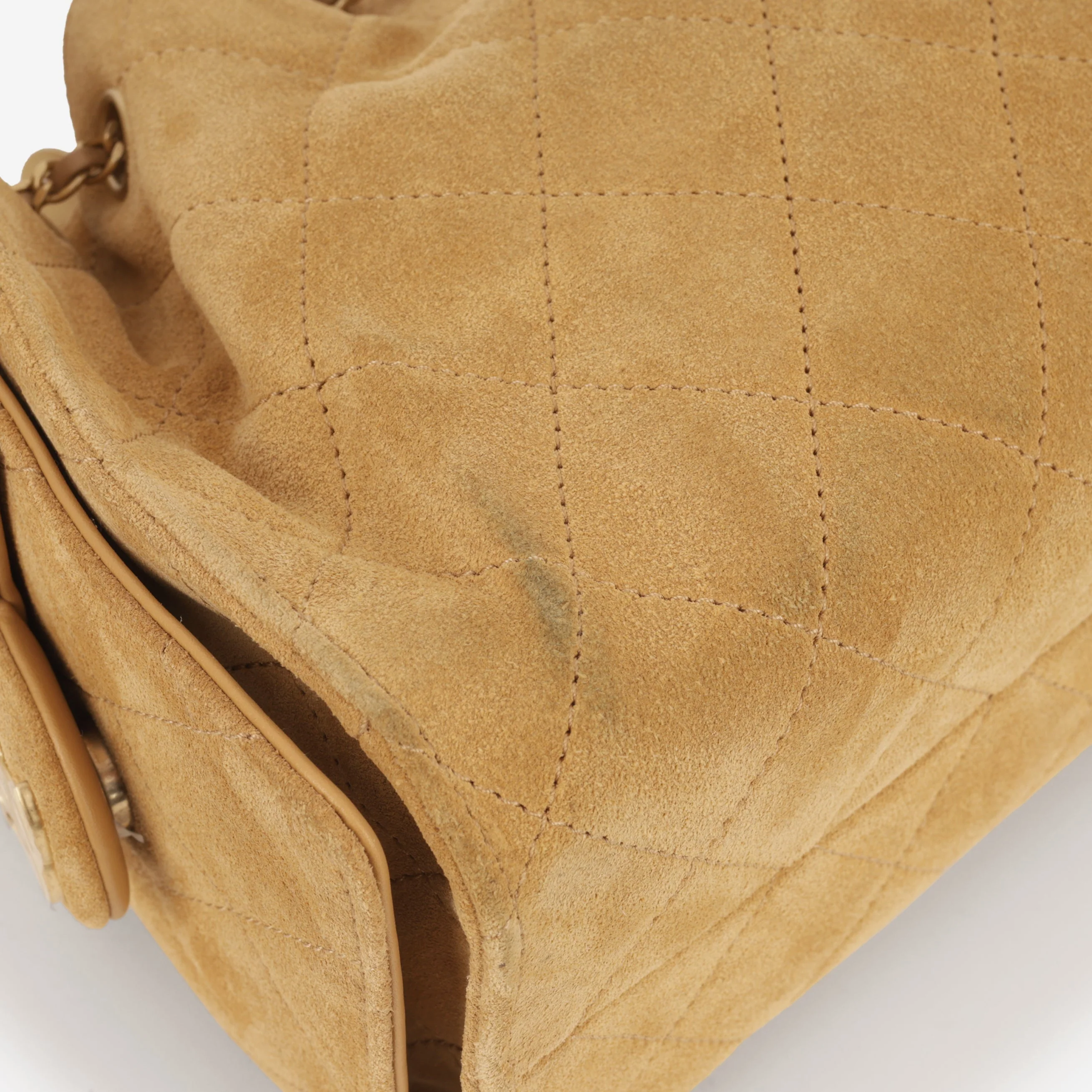 Chanel Mini 25 Hobo - Mustard Yellow Suede | Gold Hardware - Image 5
