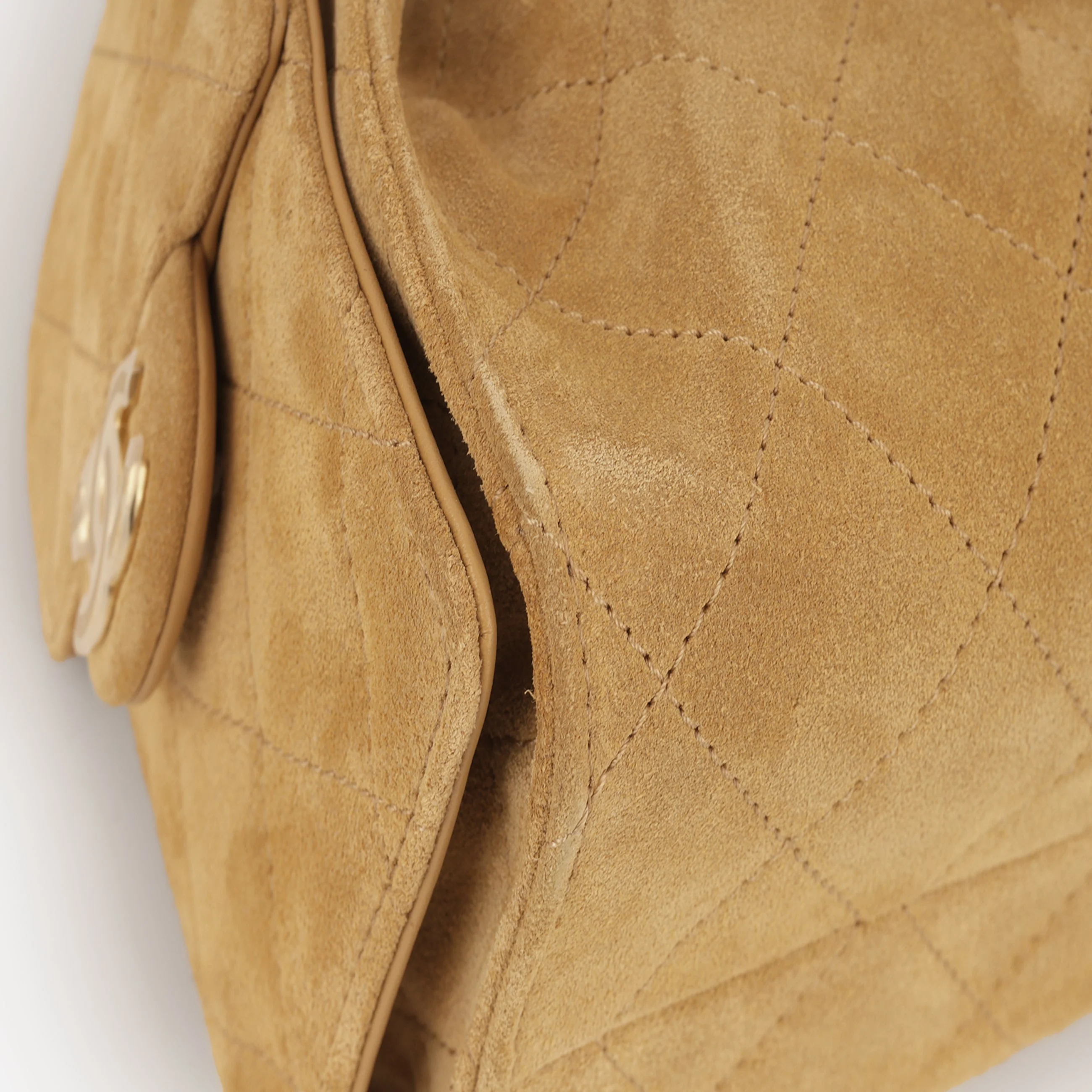 Chanel Mini 25 Hobo - Mustard Yellow Suede | Gold Hardware - Image 6