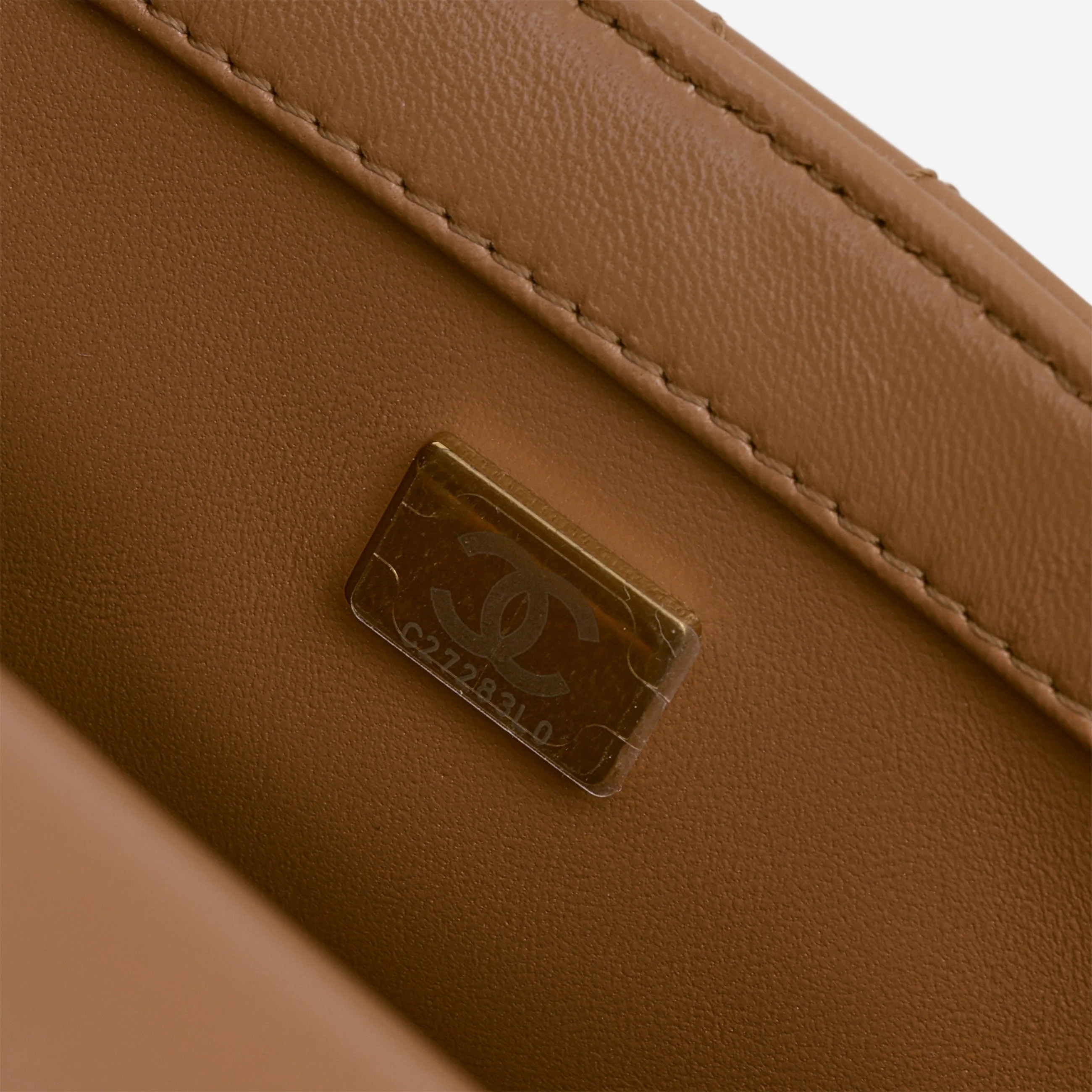 Chanel Mini Flap Square CC Crush - Caramel Lambskin | Gold Hardware - Image 7