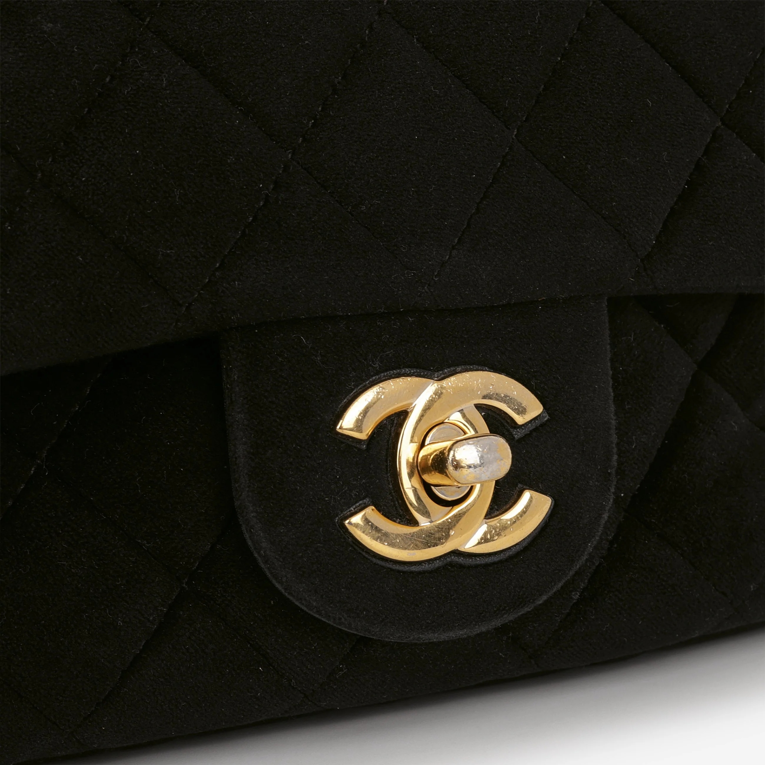 Chanel Mini Flap Square Pearl Crush - Black Velvet | Gold Hardware - Image 11