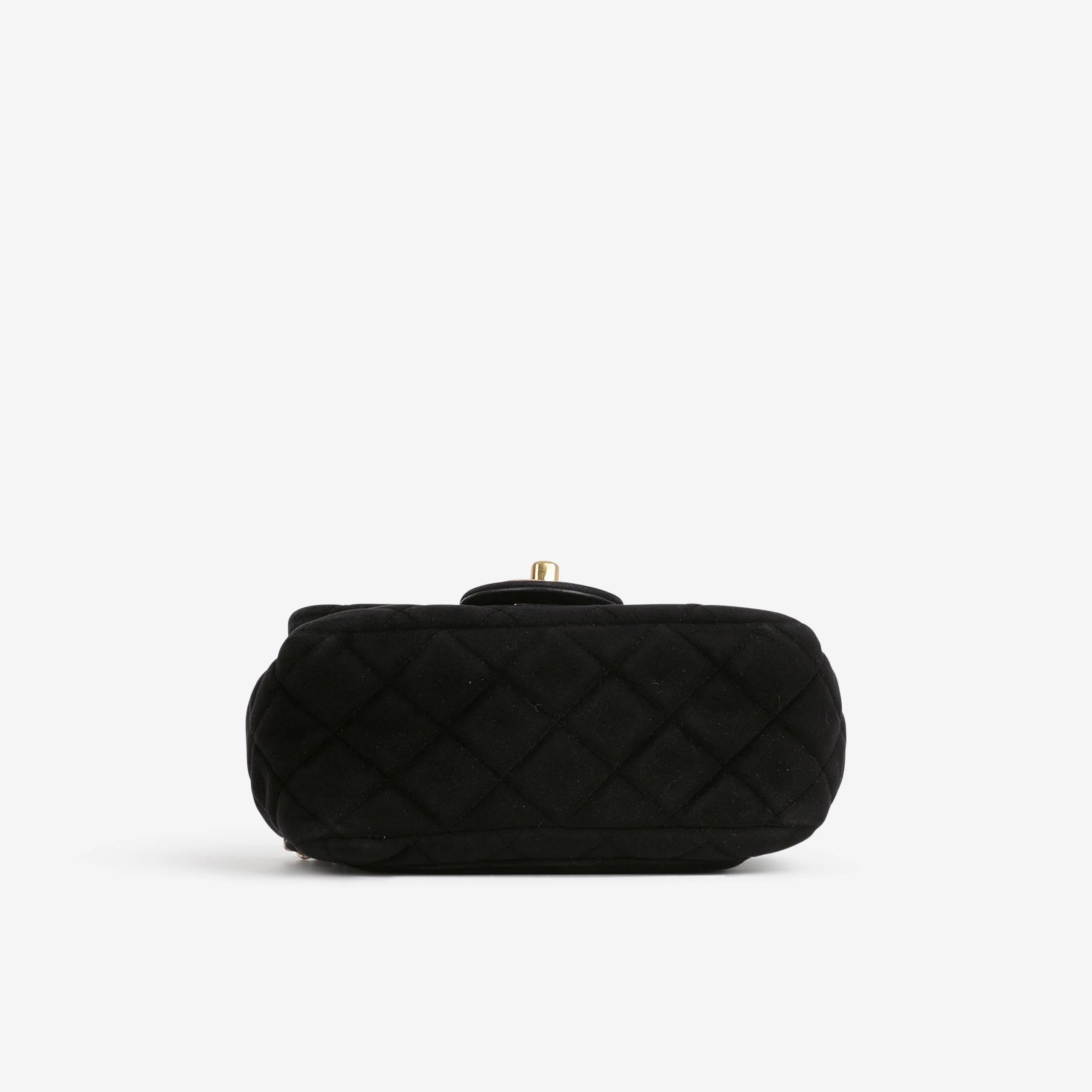 Chanel Mini Flap Square Pearl Crush - Black Velvet | Gold Hardware - Image 4