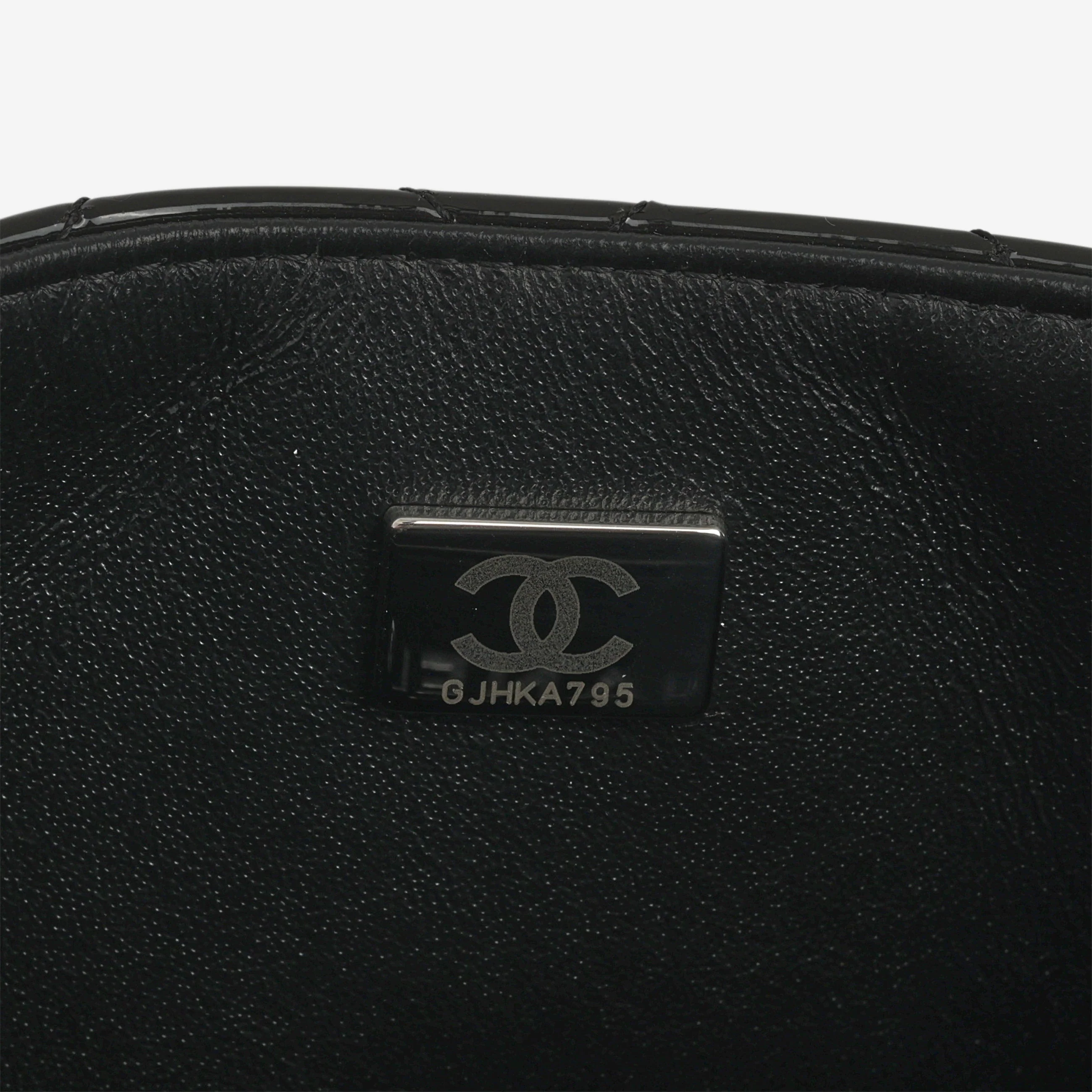 Chanel Mini Flap Square - So Black Patent | Black Hardware - Image 7