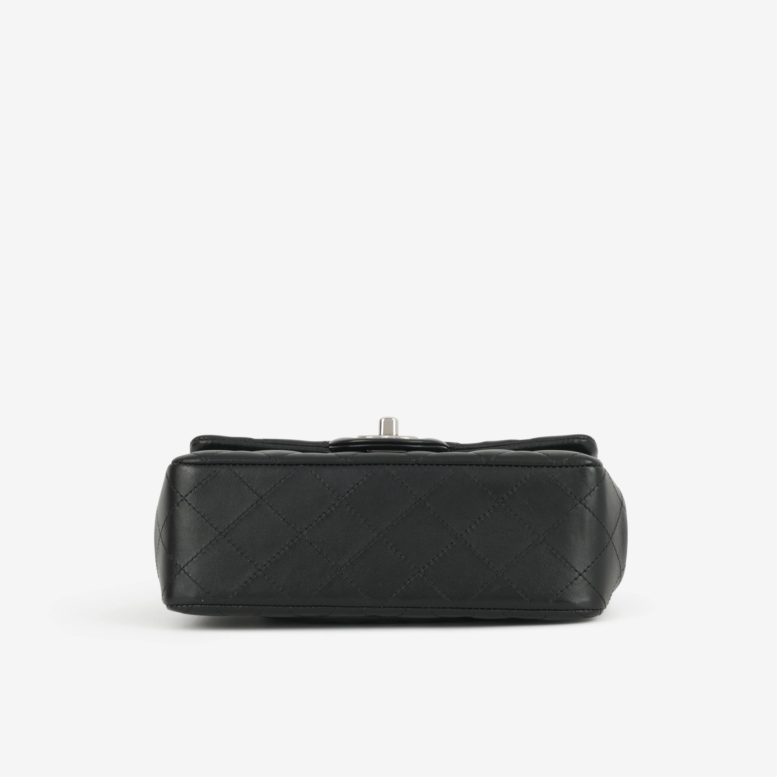 Chanel Mini Rectangular - Black Lambskin | Silver Hardware - Image 4