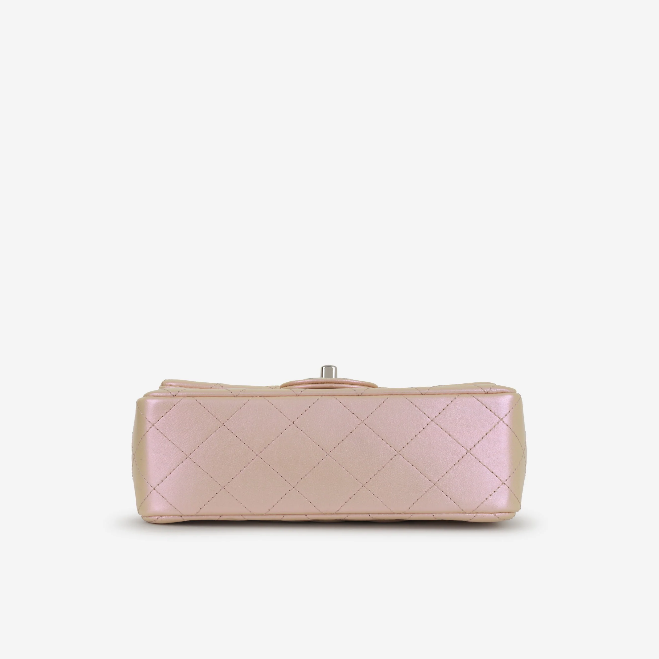 Chanel Mini Rectangular - Iridescent Pink Calfskin | Silver Hardware - Image 4