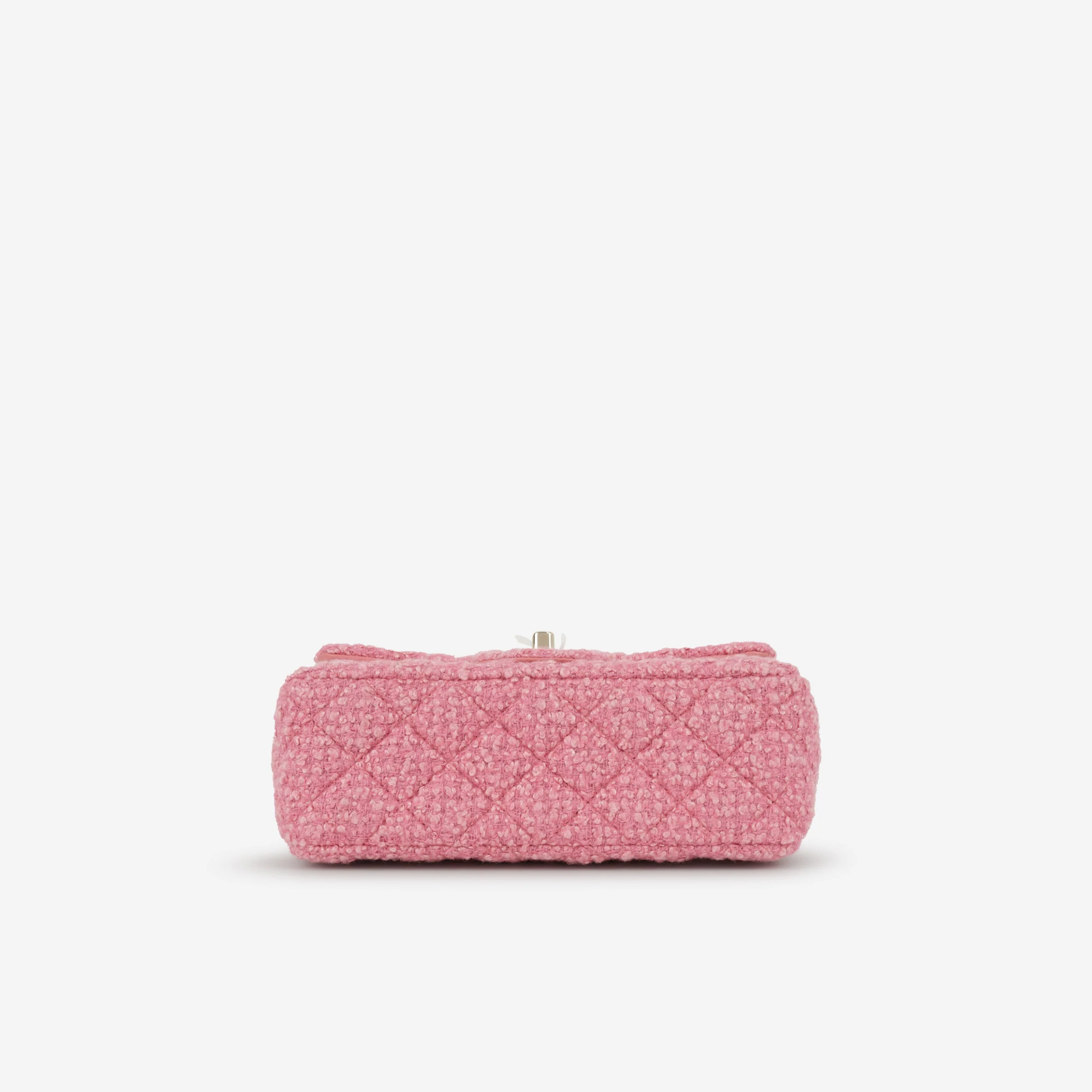 Chanel Mini Rectangular - Pink Tweed | Champagne Gold Hardware - Image 4