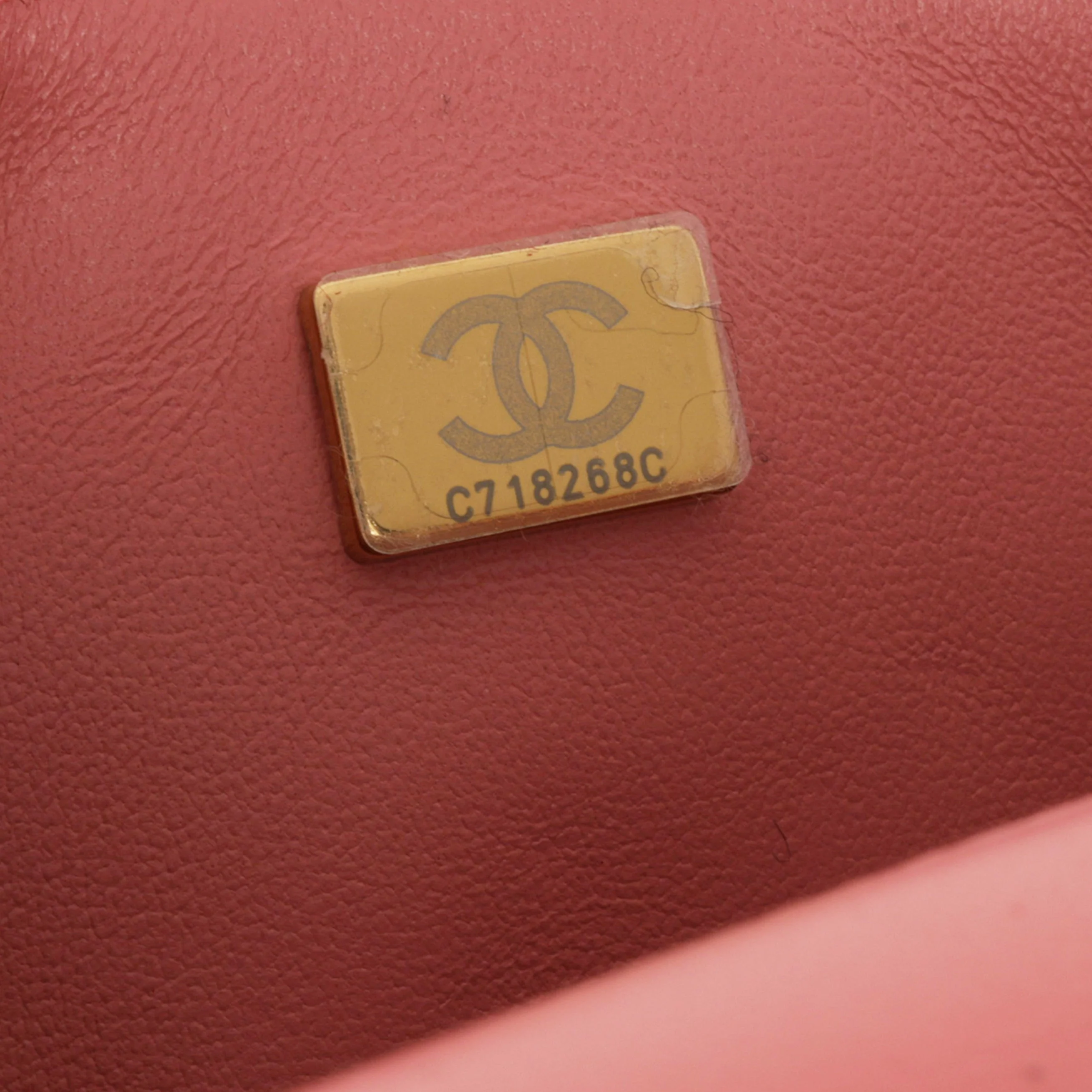 Chanel Mini Rectangular - Pink Tweed | Champagne Gold Hardware - Image 6
