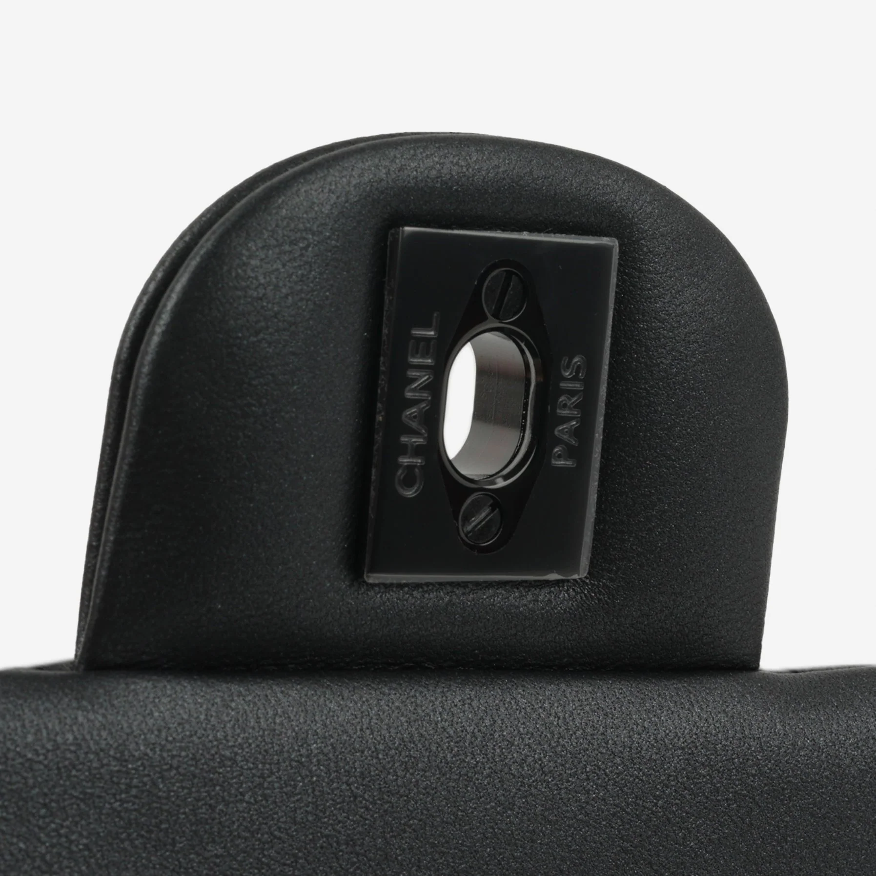 Chanel Mini Rectangular - So Black Iridescent Lambskin - Image 7