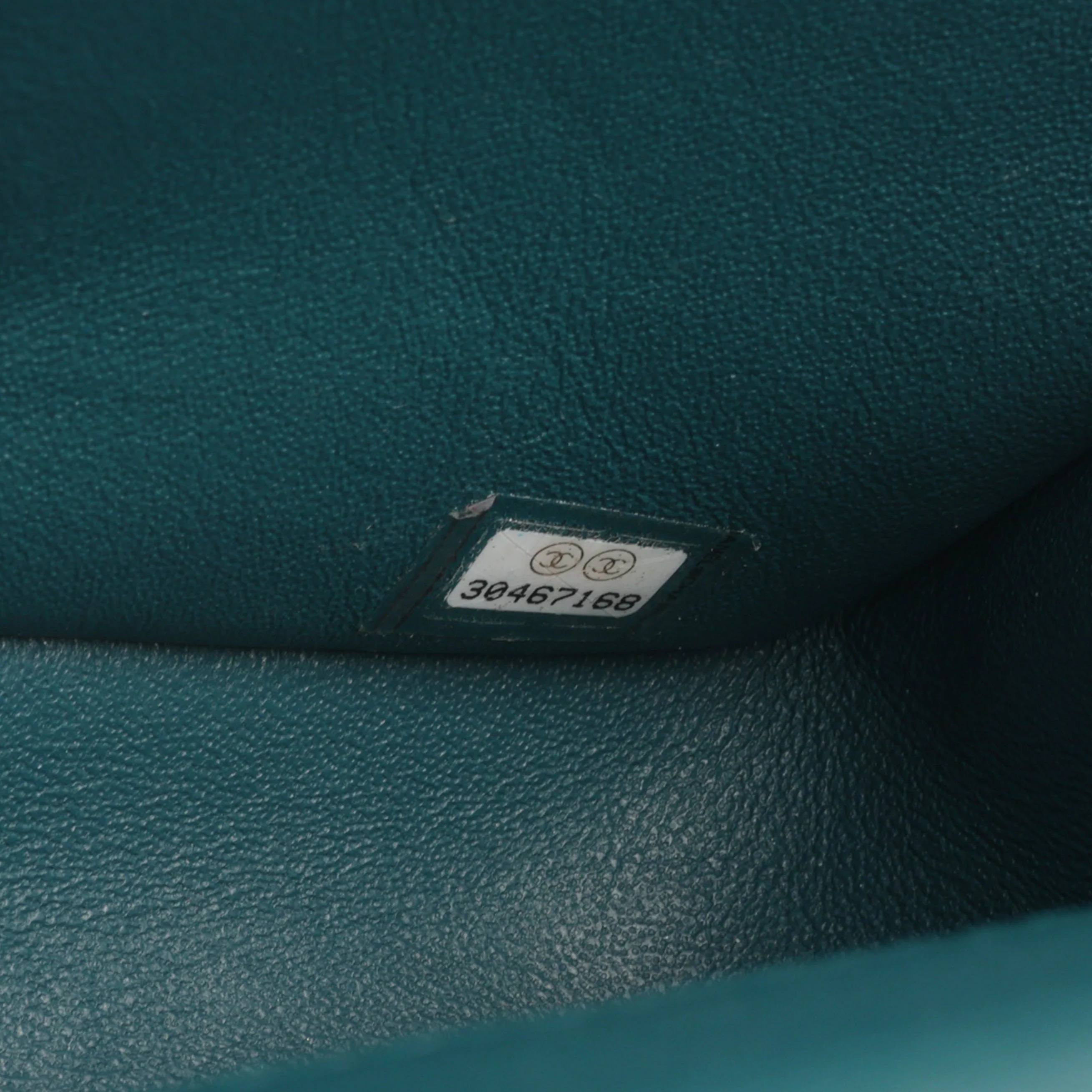 Chanel Mini Rectangular - Teal Lambskin | Silver Hardware - Image 6