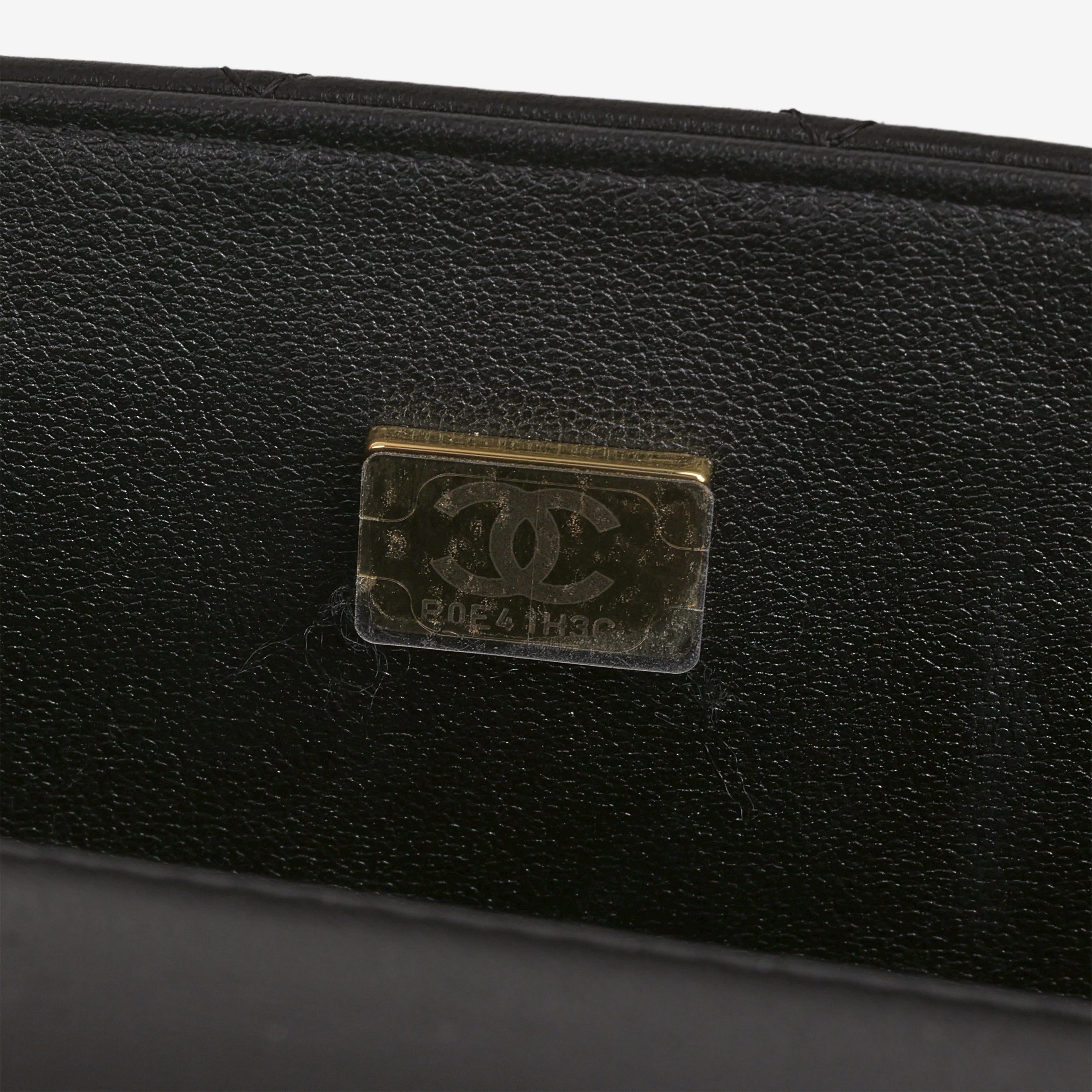 Chanel Mini Rectangular Top Handle - Black Lambskin | Champagne Gold Hardware - Image 6