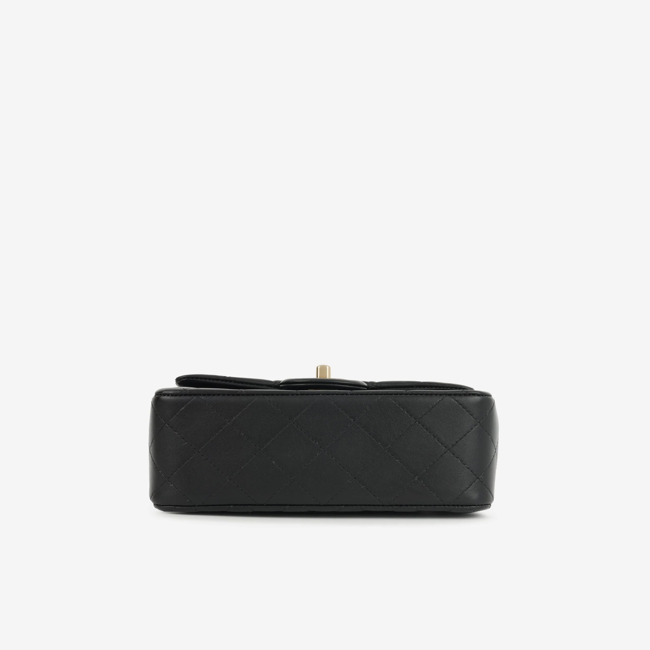 Chanel Mini Rectangular Top Handle | Champagne Gold Hardware - Image 4