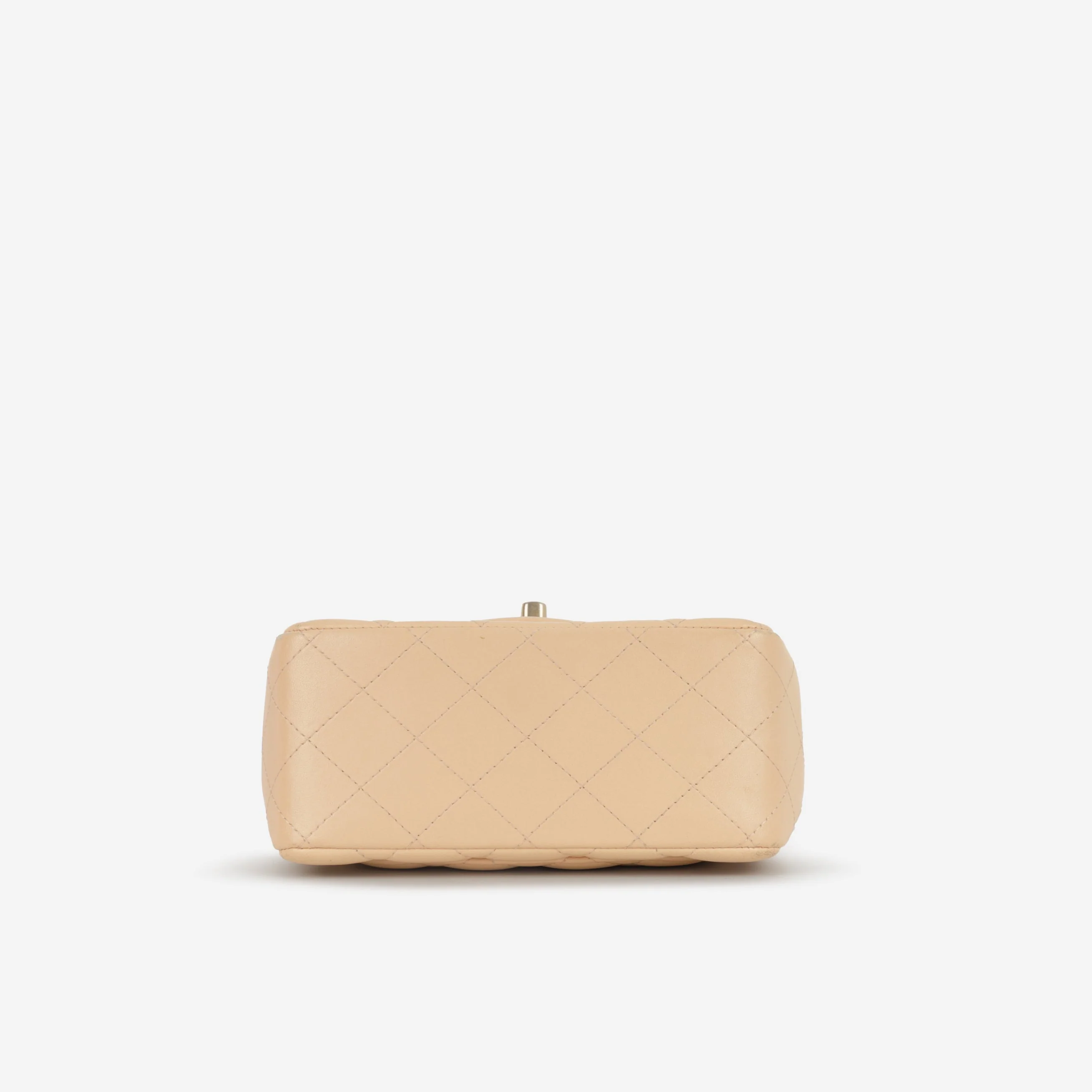 Chanel Mini Square - Beige Lambskin | Gold Hardware - Image 4