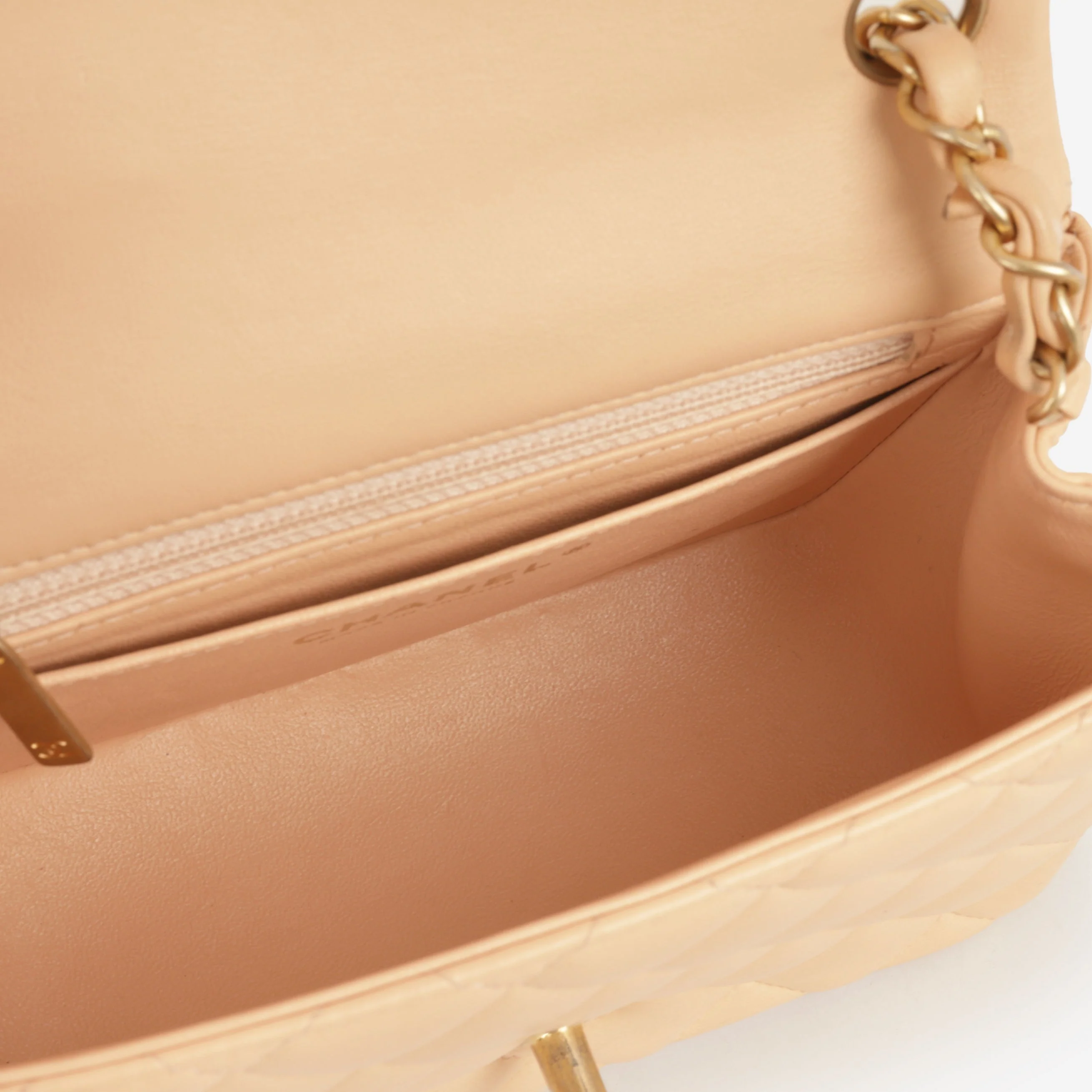 Chanel Mini Square - Beige Lambskin | Gold Hardware - Image 6