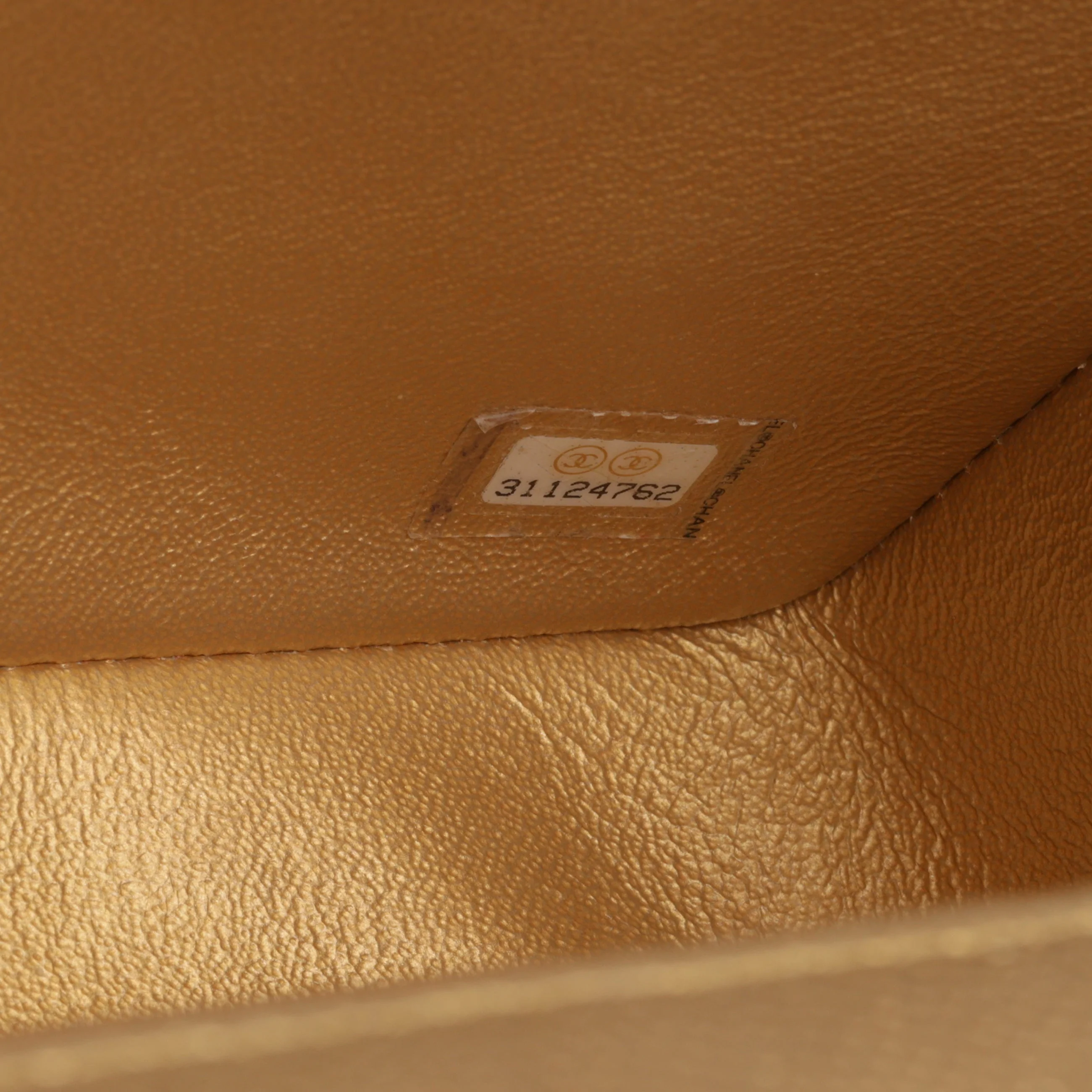 Chanel Mini Top Handle Flap - Gold Caviar  | Gold Hardware - Image 6