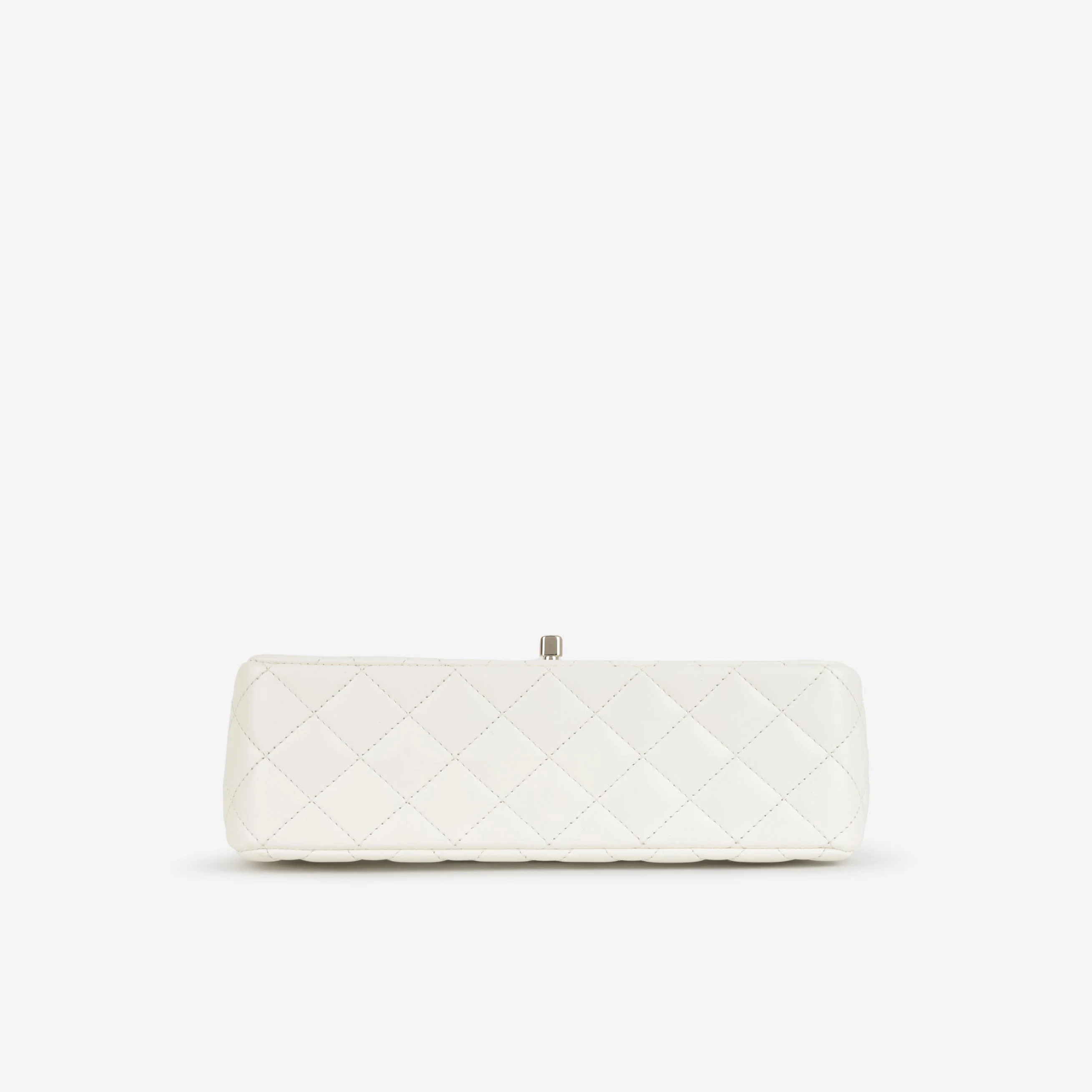 Chanel Mini Top Handle Flap with Strass - Ivory Lambskin  | Champagne Gold Hardware - Image 4