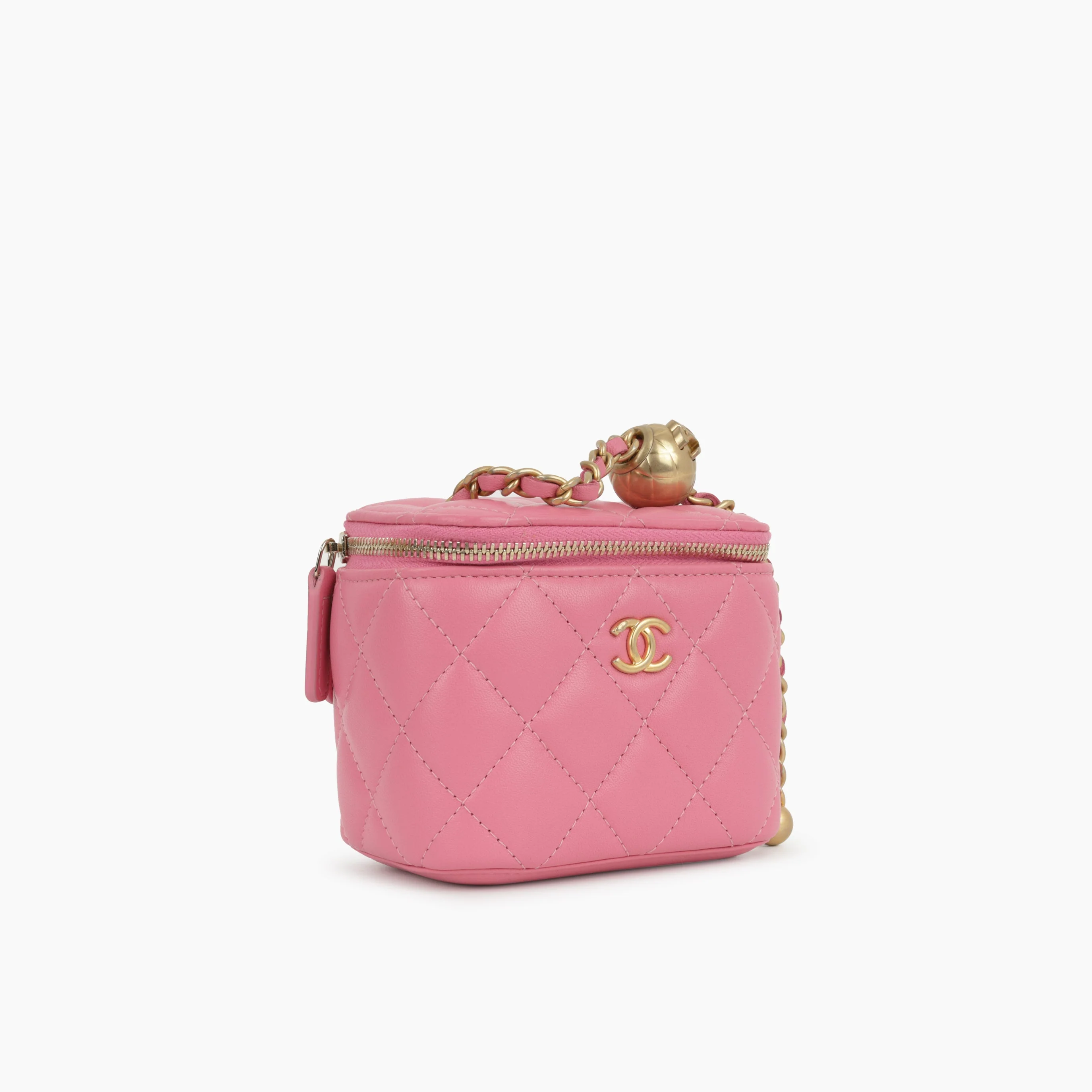 Chanel Mini Vanity Pearl Crush - Pink Lambskin | Gold Hardware - Image 2