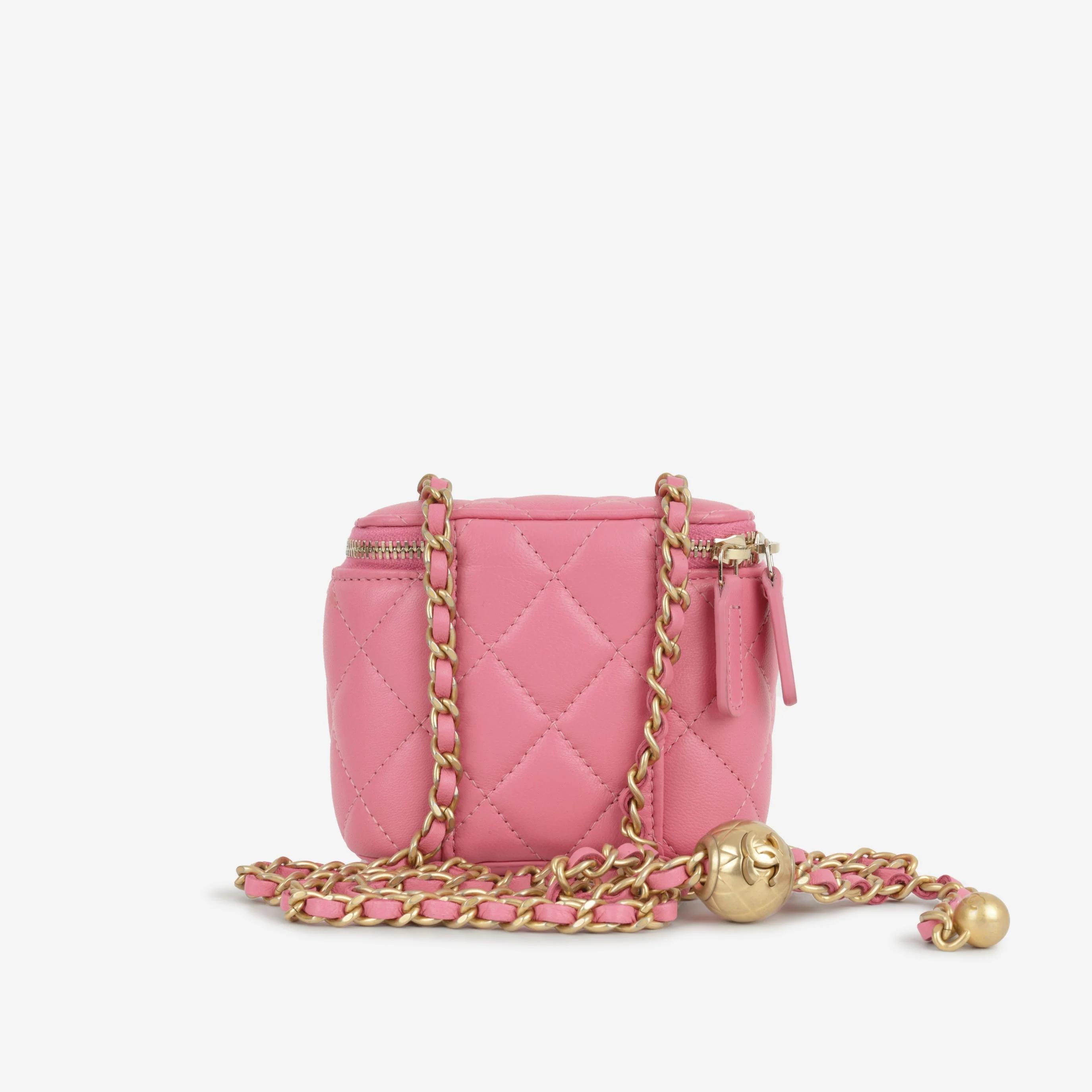 Chanel Mini Vanity Pearl Crush - Pink Lambskin | Gold Hardware - Image 7