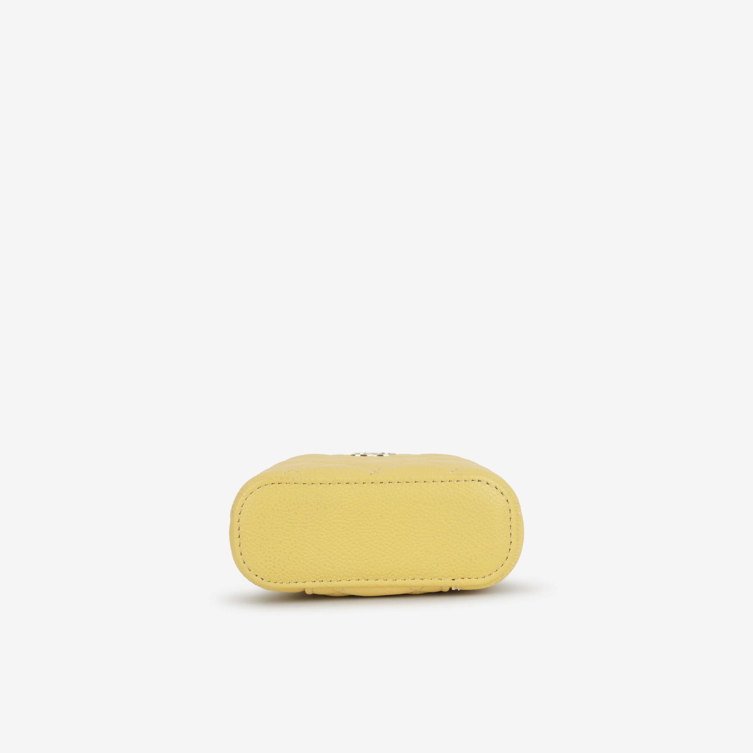 Chanel Mini Vertical Vanity on Chain - Yellow Caviar | Champagne Gold Hardware - Image 3