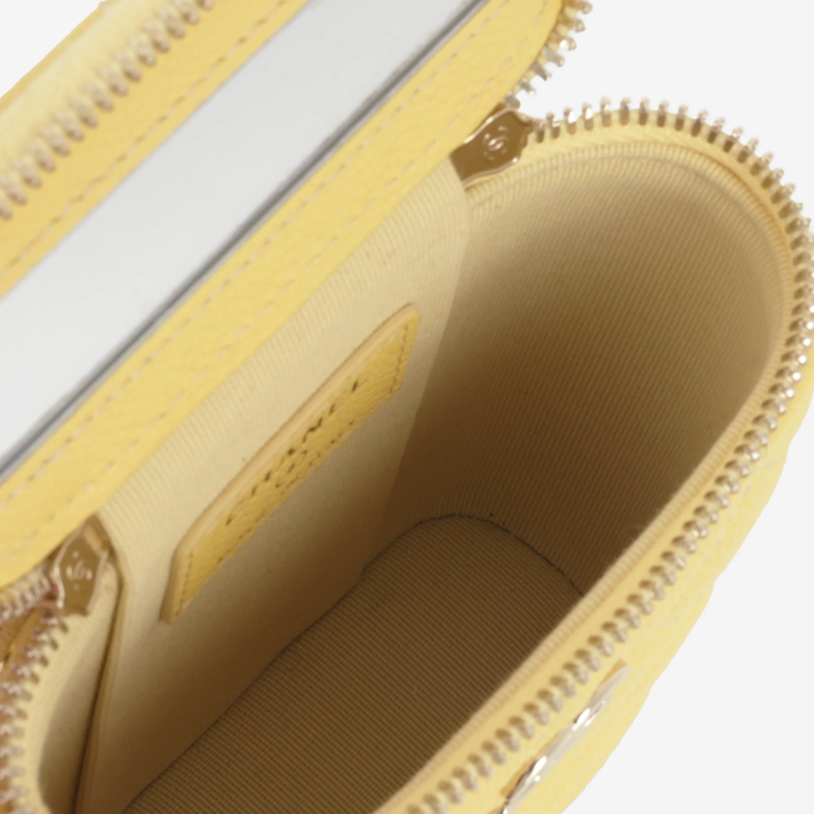 Chanel Mini Vertical Vanity on Chain - Yellow Caviar | Champagne Gold Hardware - Image 5