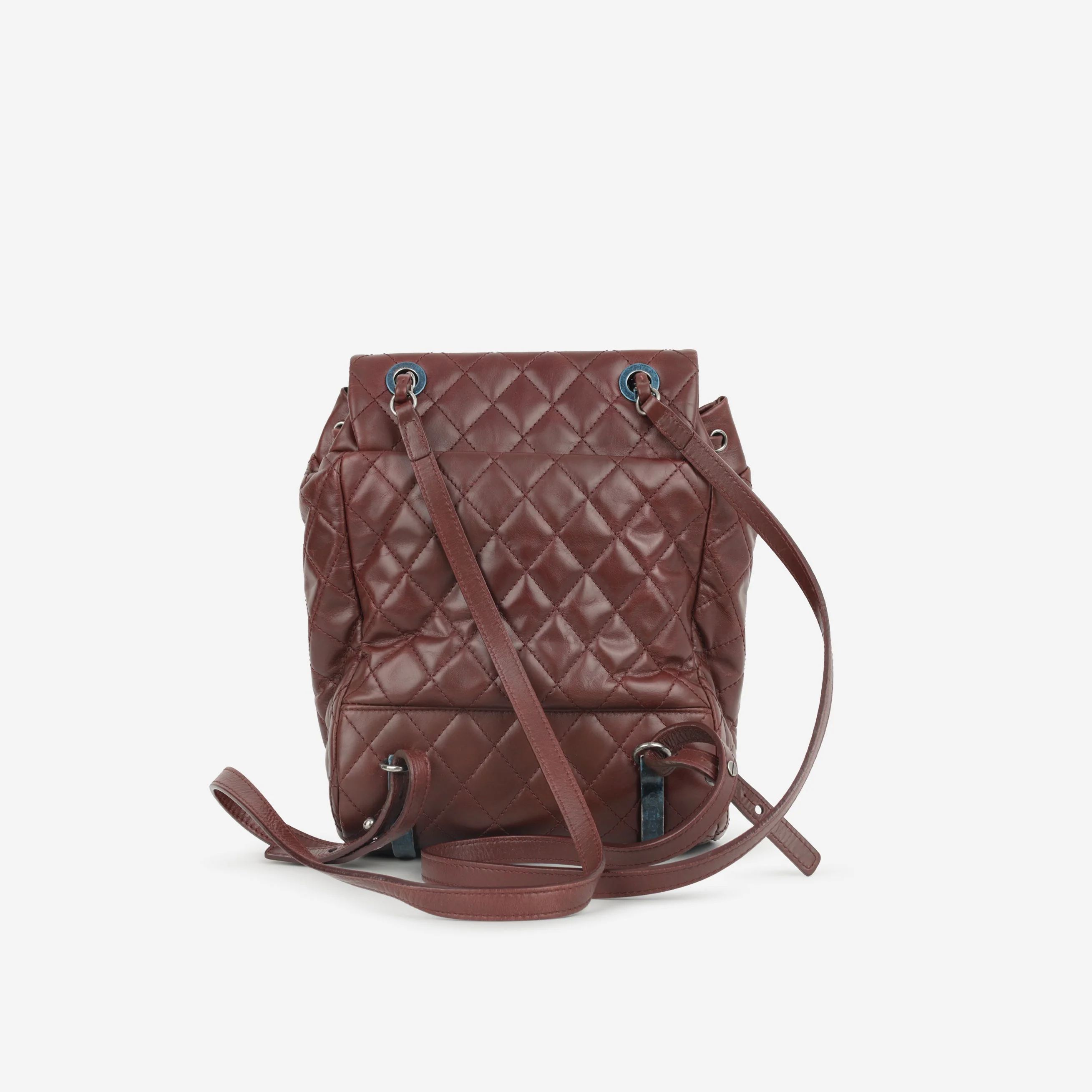 Chanel Mountain Backpack - Burgundy Calfskin | Ruthenium Hardware - Image 3