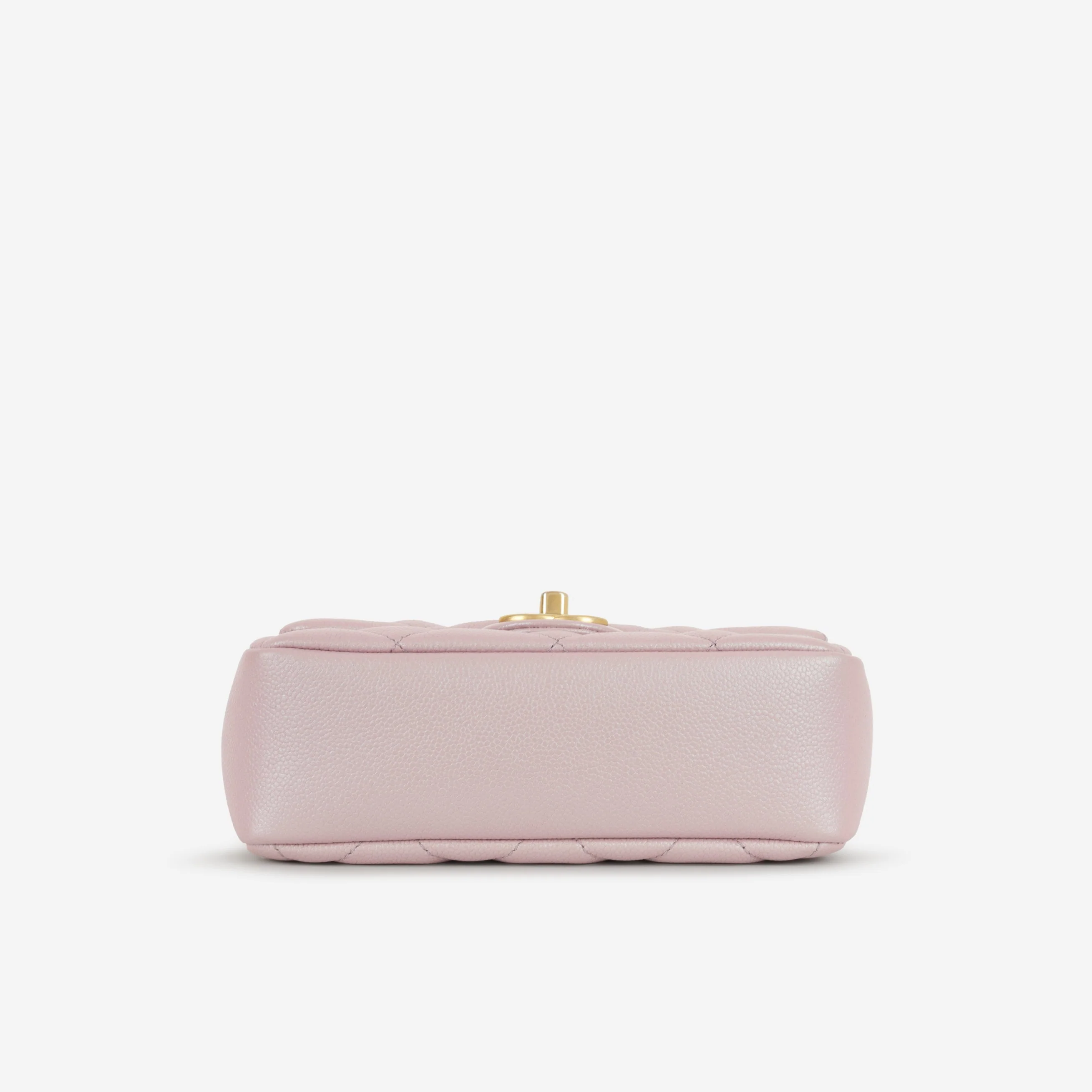 Chanel My Perfect Mini Adjustable Flap - Iridescent Pink Caviar | Gold Hardware - Image 5