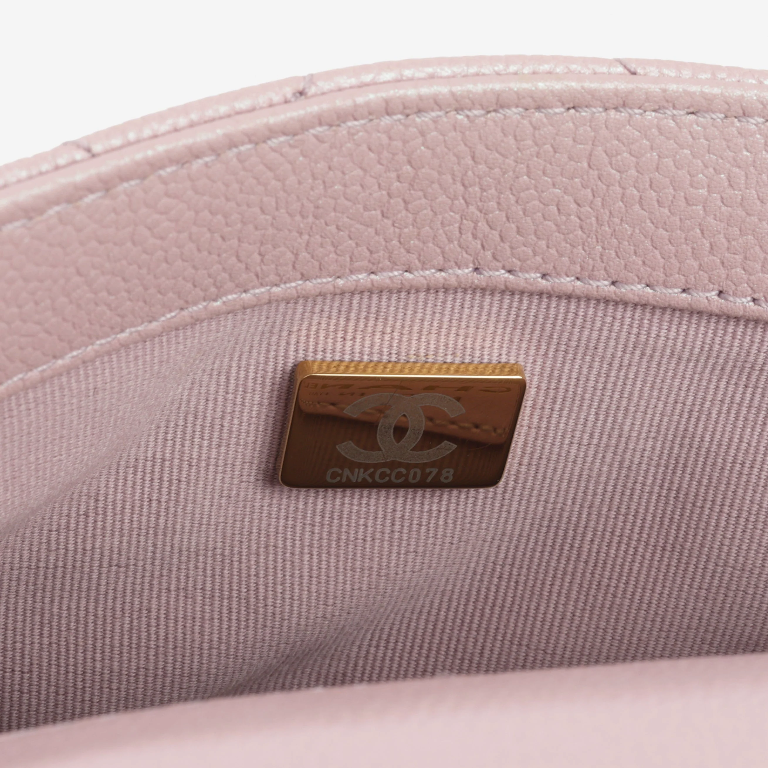 Chanel My Perfect Mini Adjustable Flap - Iridescent Pink Caviar | Gold Hardware - Image 7