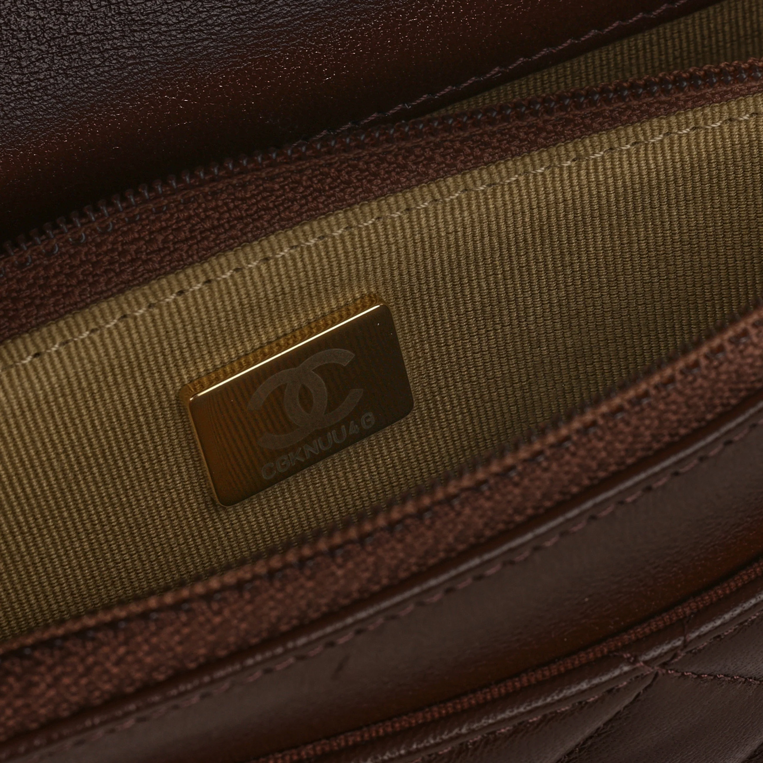 Chanel Pearl Crush Wallet On Chain - Brown Lambskin | Gold Hardware - Image 8