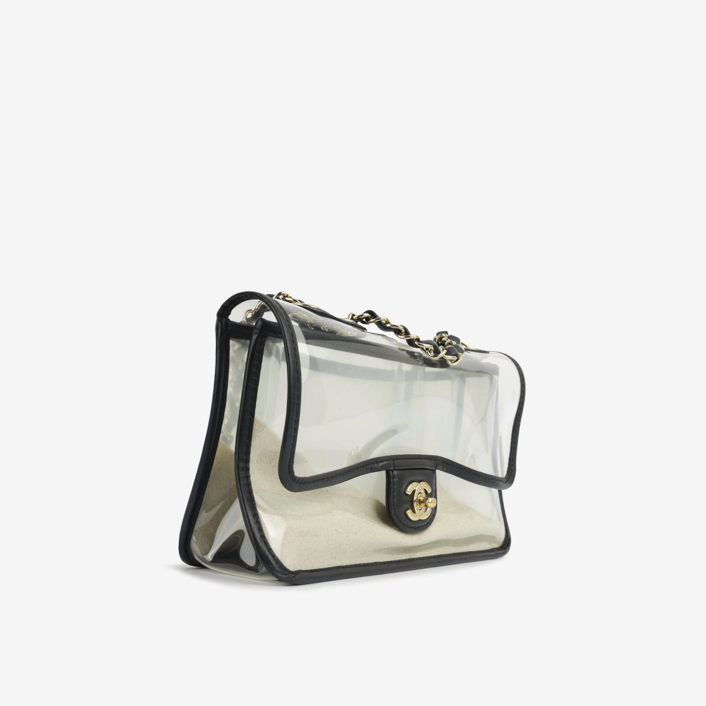 Chanel Sand by The Sea Flap - Clear PVC | Champagne Gold Hardware - Image 2