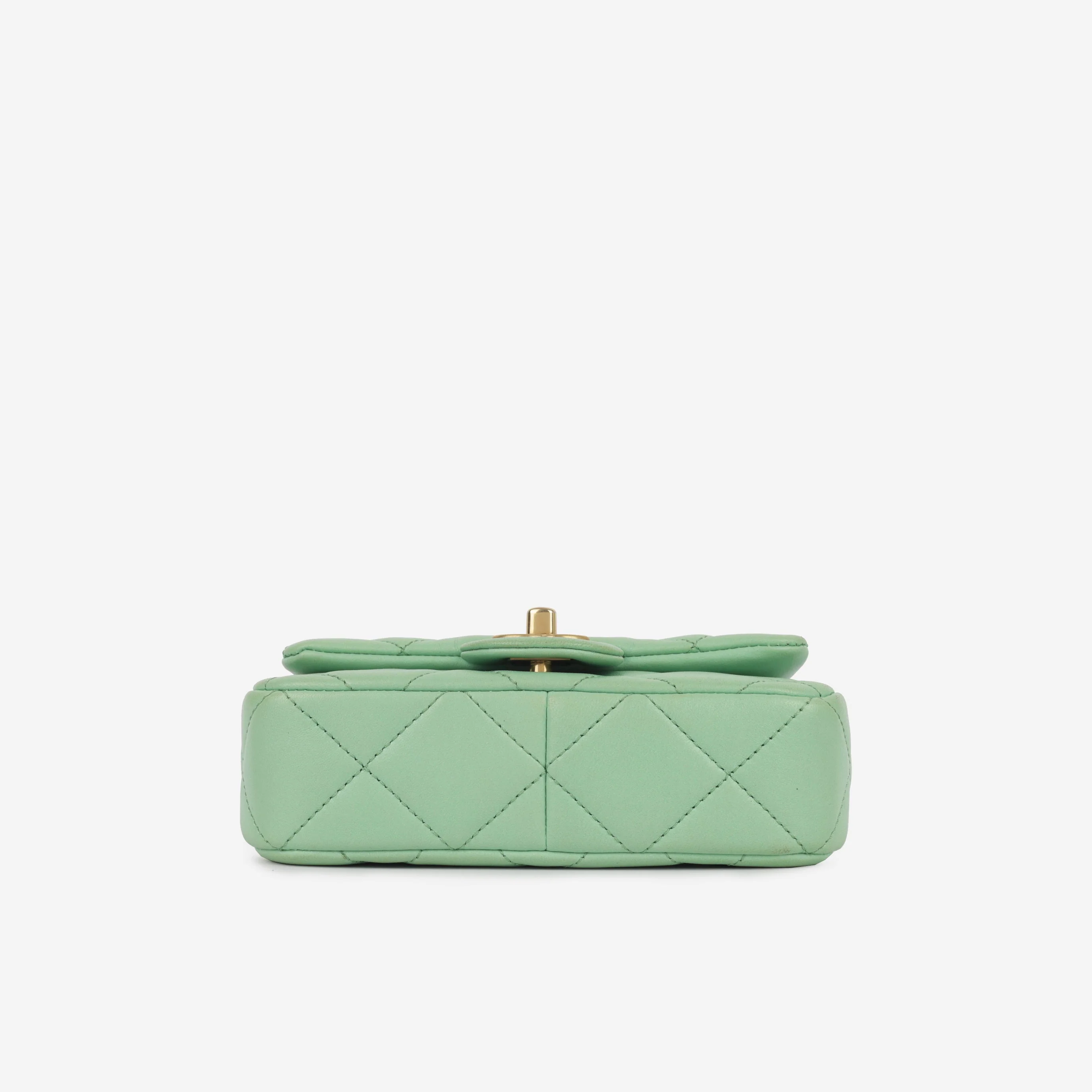 Chanel Seasonal Mini Square Pearl Crush | Brushed Gold Hardware - Image 3