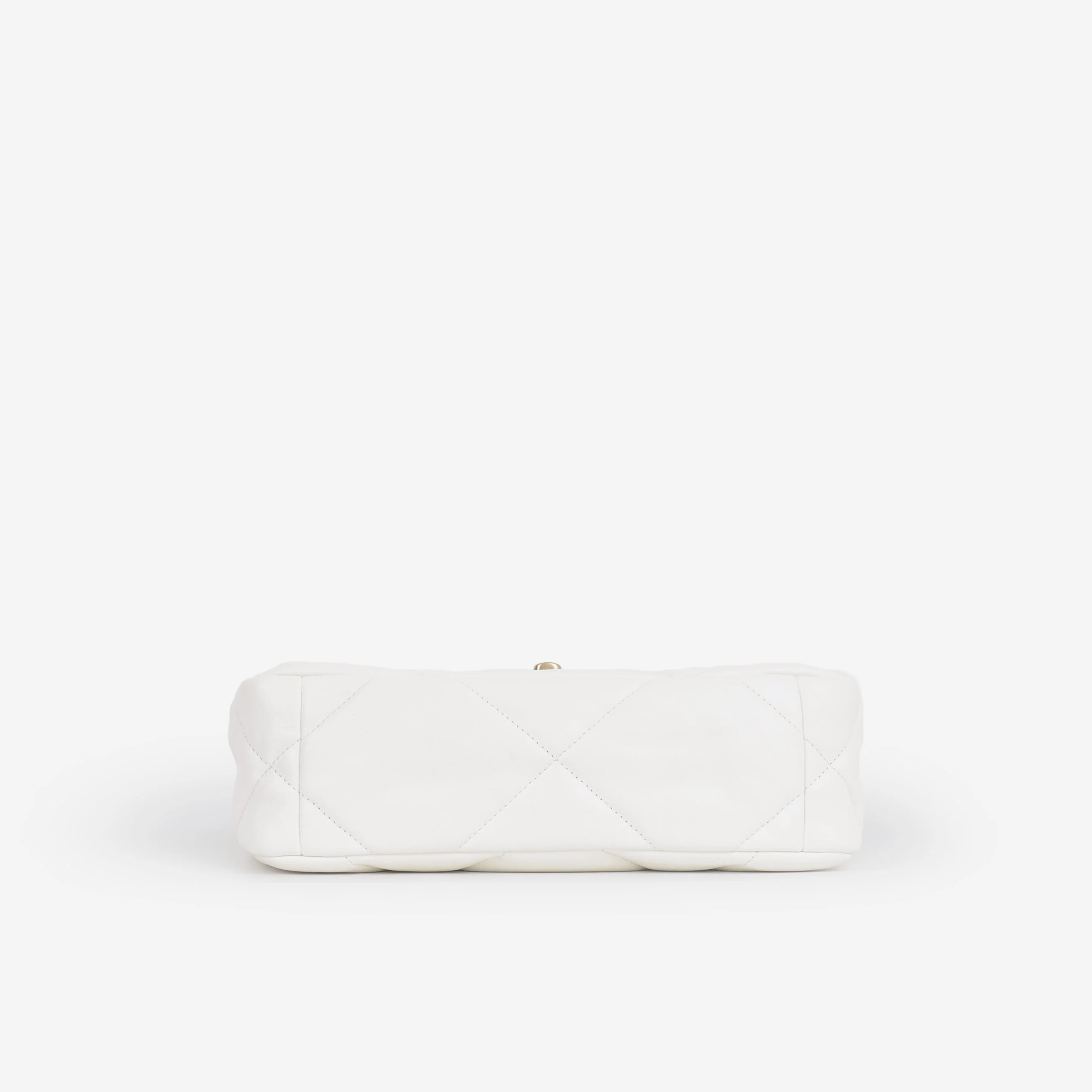 Chanel Small 19 Flap - White Lambskin | Gold Hardware - Image 3