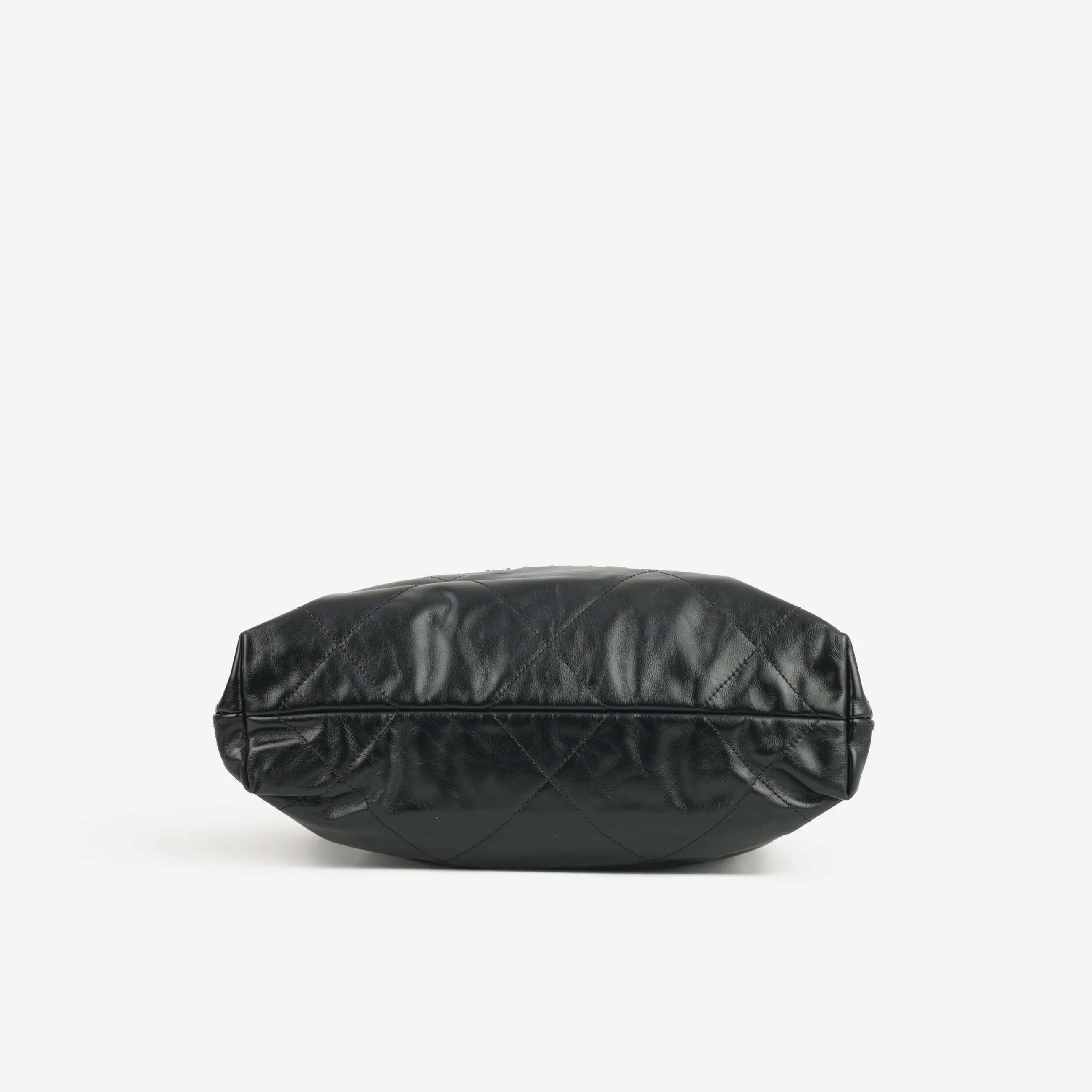 Chanel Small 22 Tote - Black Calfskin | Silver Hardware - Image 4