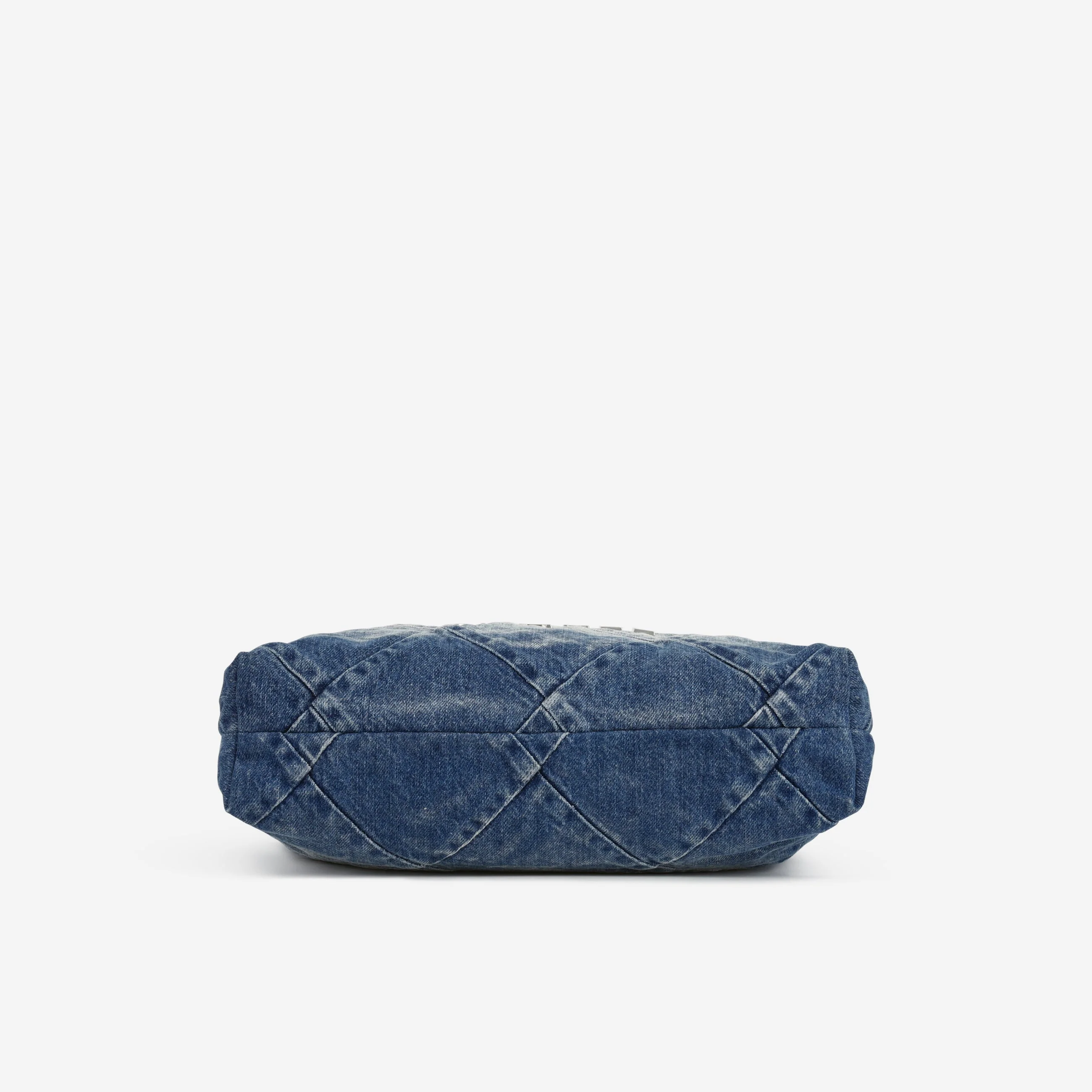 Chanel Small 22 Tote - Ombre Denim | Silver Hardware - Image 4