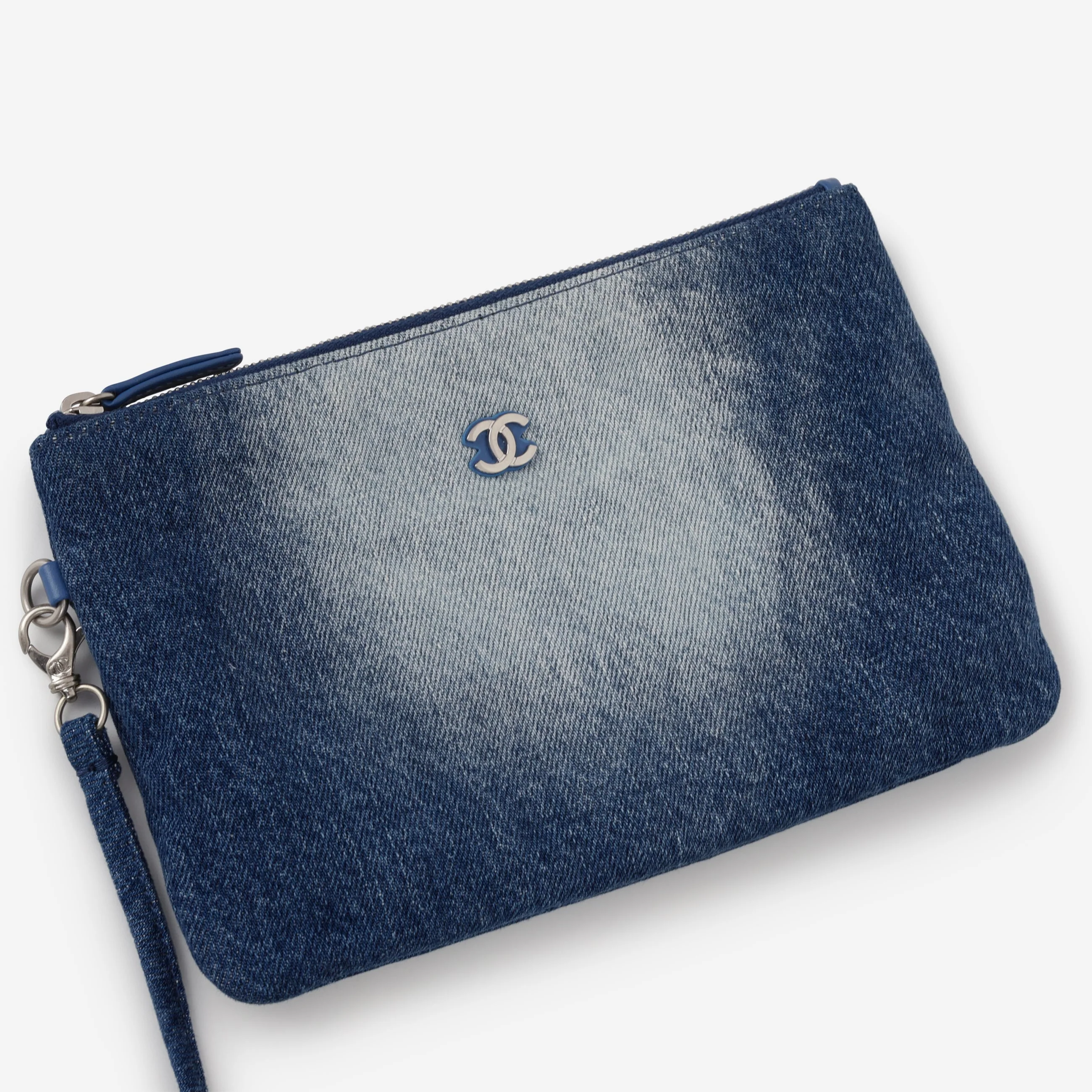 Chanel Small 22 Tote - Ombre Denim | Silver Hardware - Image 6