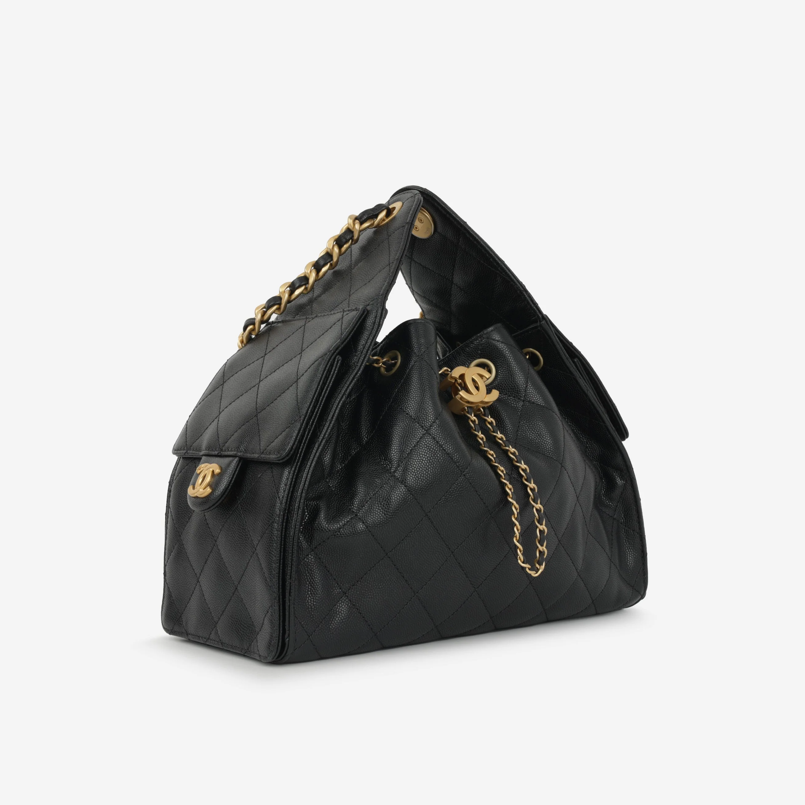 Chanel Small 25 Hobo - Black Caviar | Gold Hardware - Image 2