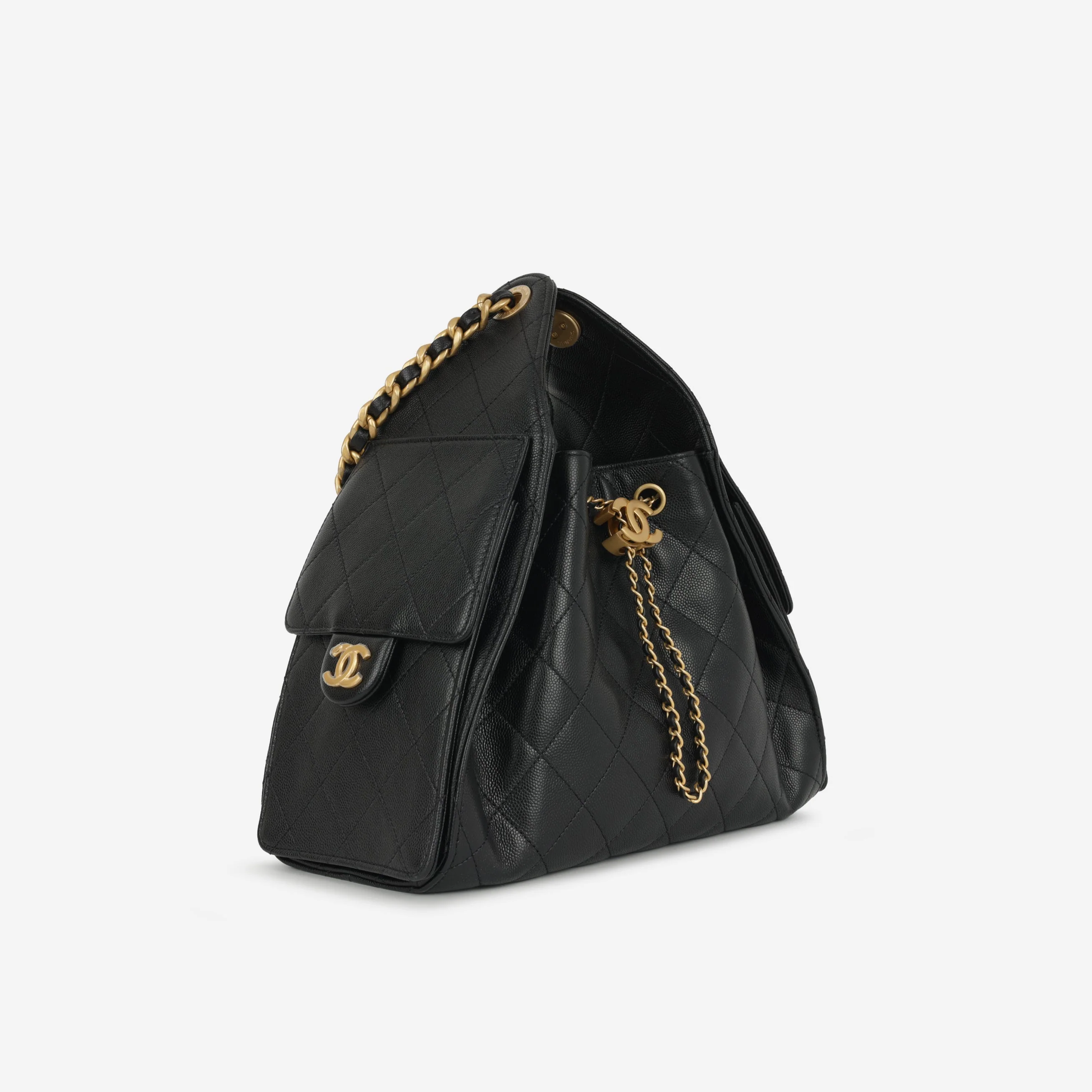 Chanel Small 25 Hobo - Black Caviar | Gold Hardware - Image 2