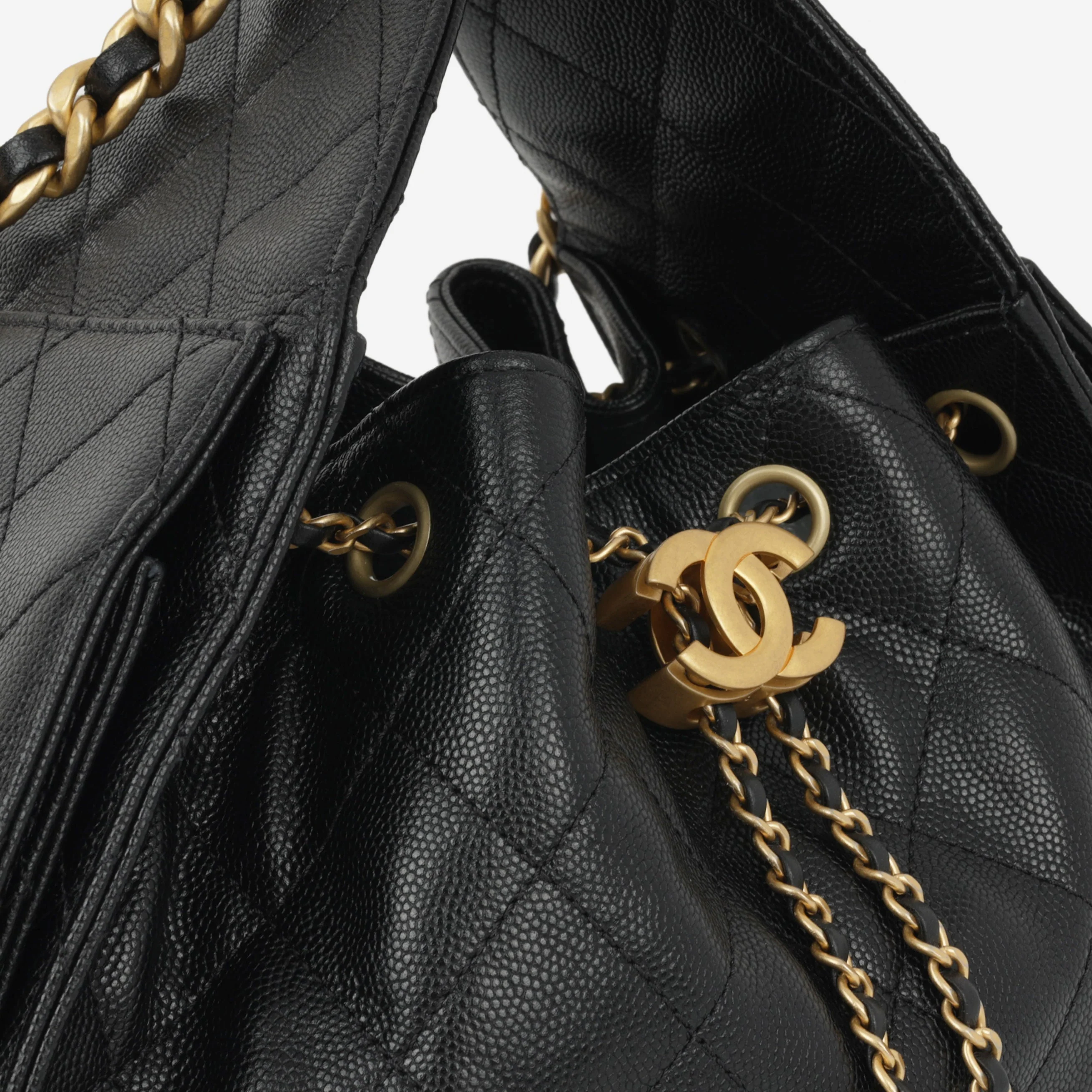 Chanel Small 25 Hobo - Black Caviar | Gold Hardware - Image 6