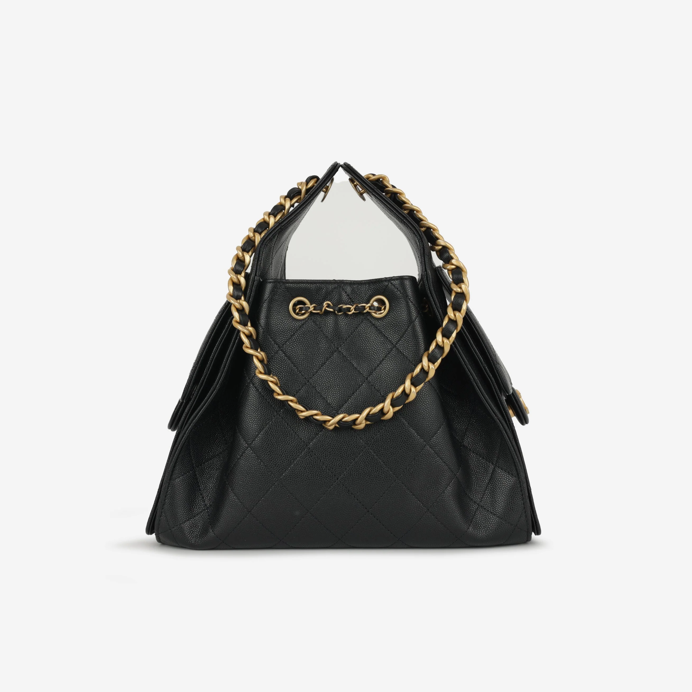 Chanel Small 25 Hobo - Black Caviar | Gold Hardware - Image 5