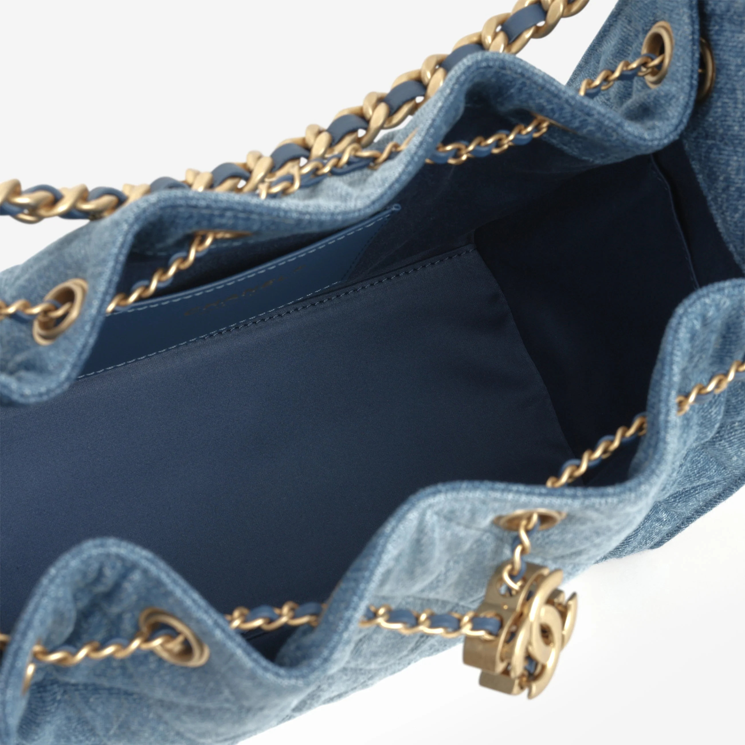 Chanel Small 25 Hobo - Blue Denim | Gold Hardware - Image 5