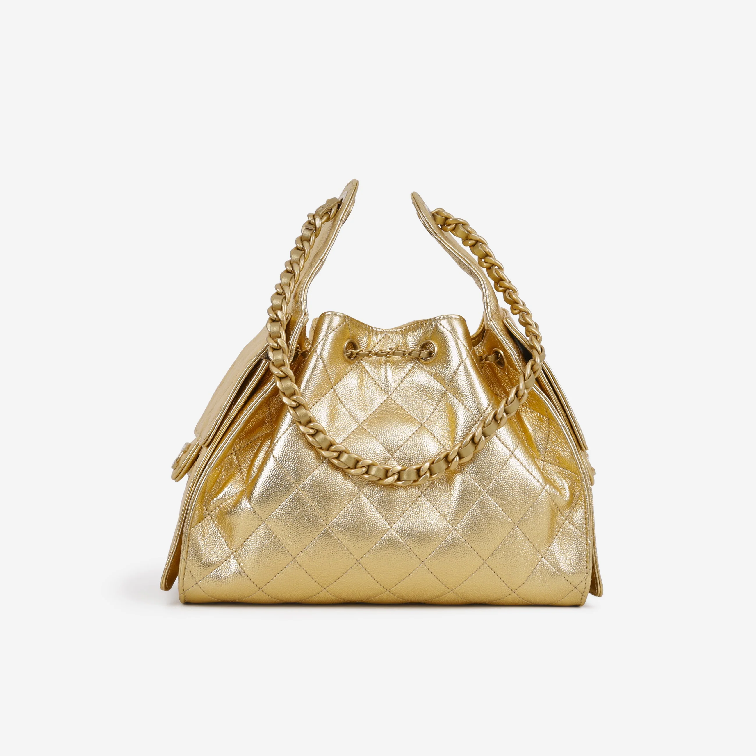 Chanel Small 25 Hobo - Gold Caviar | Gold Hardware - Image 3