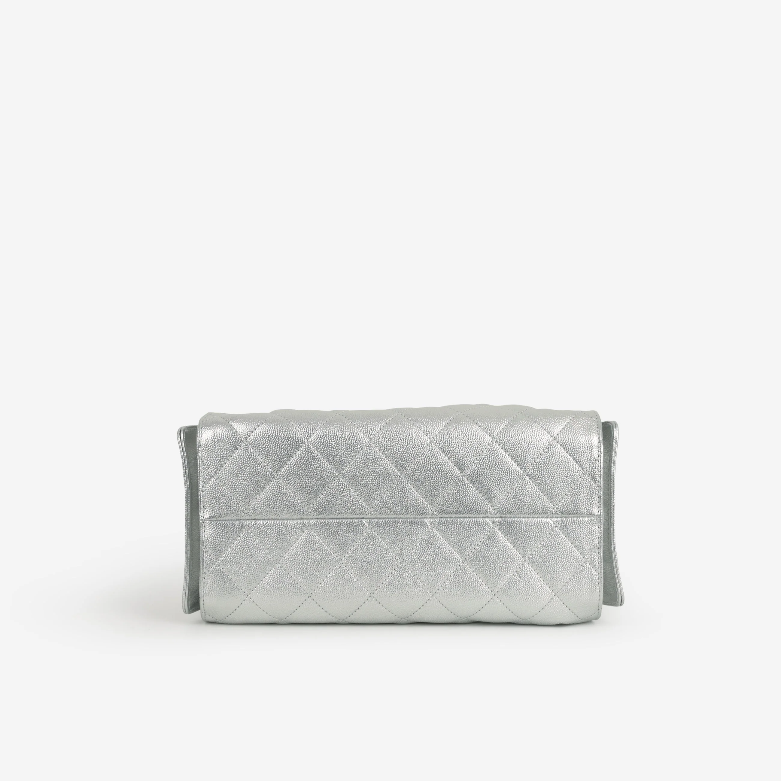Chanel Small 25 Hobo - Metallic Silver Caviar | Silver Hardware - Image 4