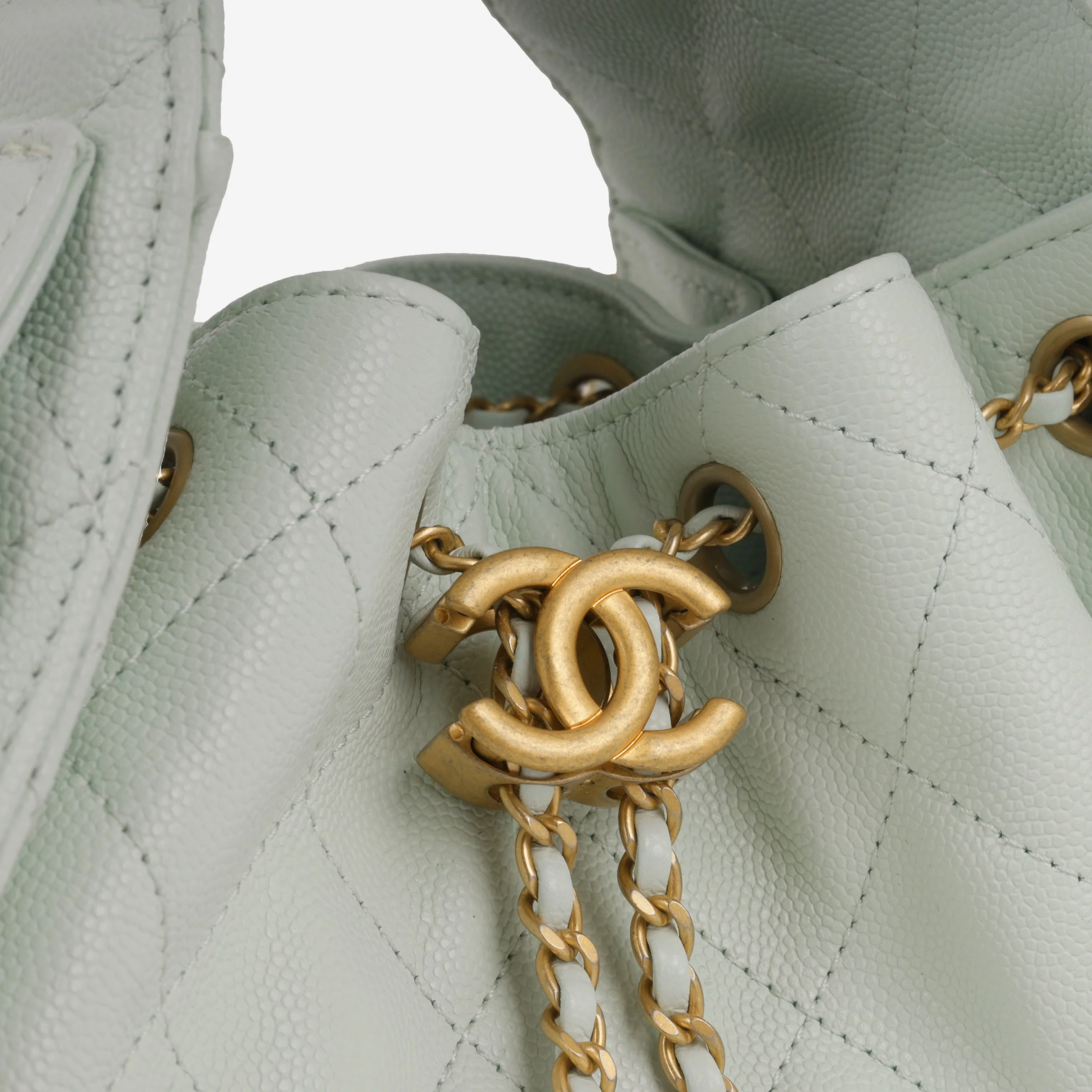Chanel Small 25 Hobo - Mint Caviar | Gold Hardware - Image 5