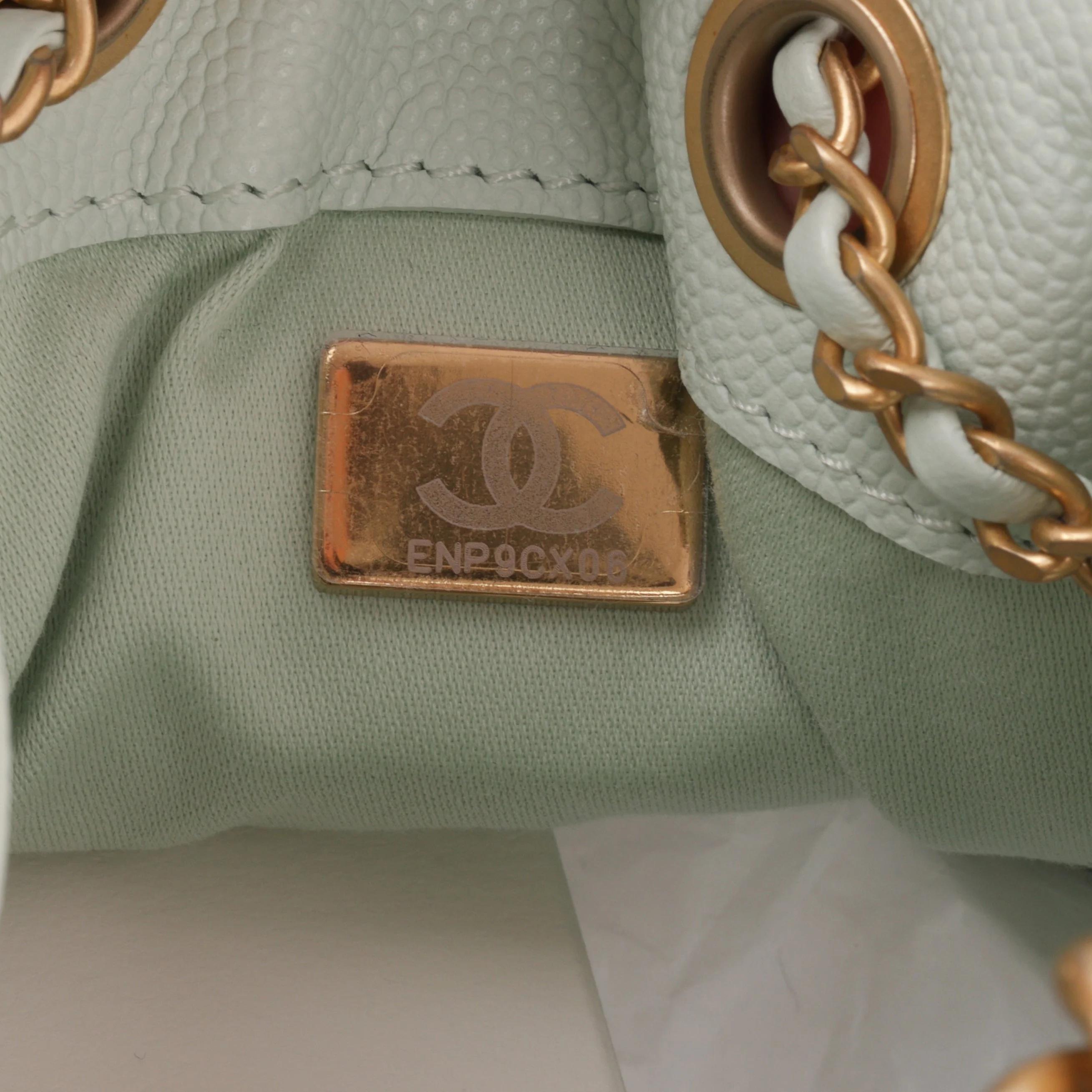 Chanel Small 25 Hobo - Mint Caviar | Gold Hardware - Image 7