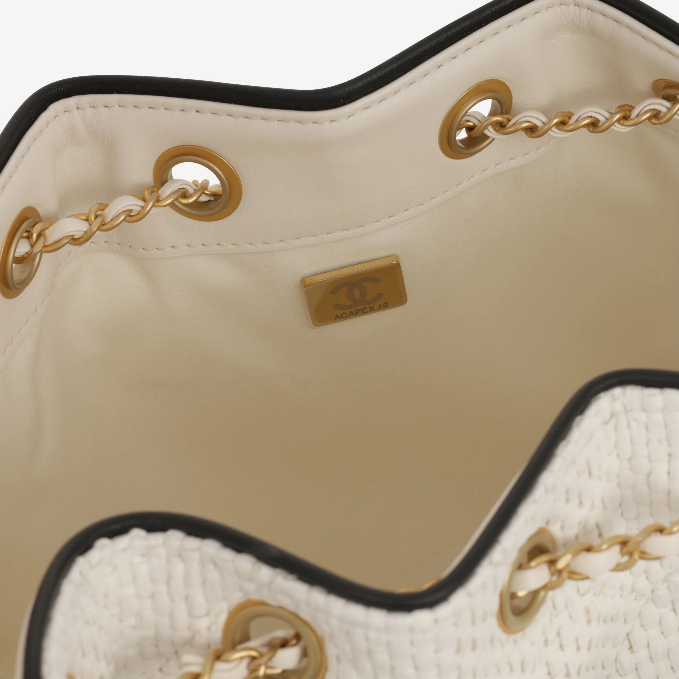 Chanel Small 25 Hobo - White Braided Raffia | Gold Hardware - Image 7