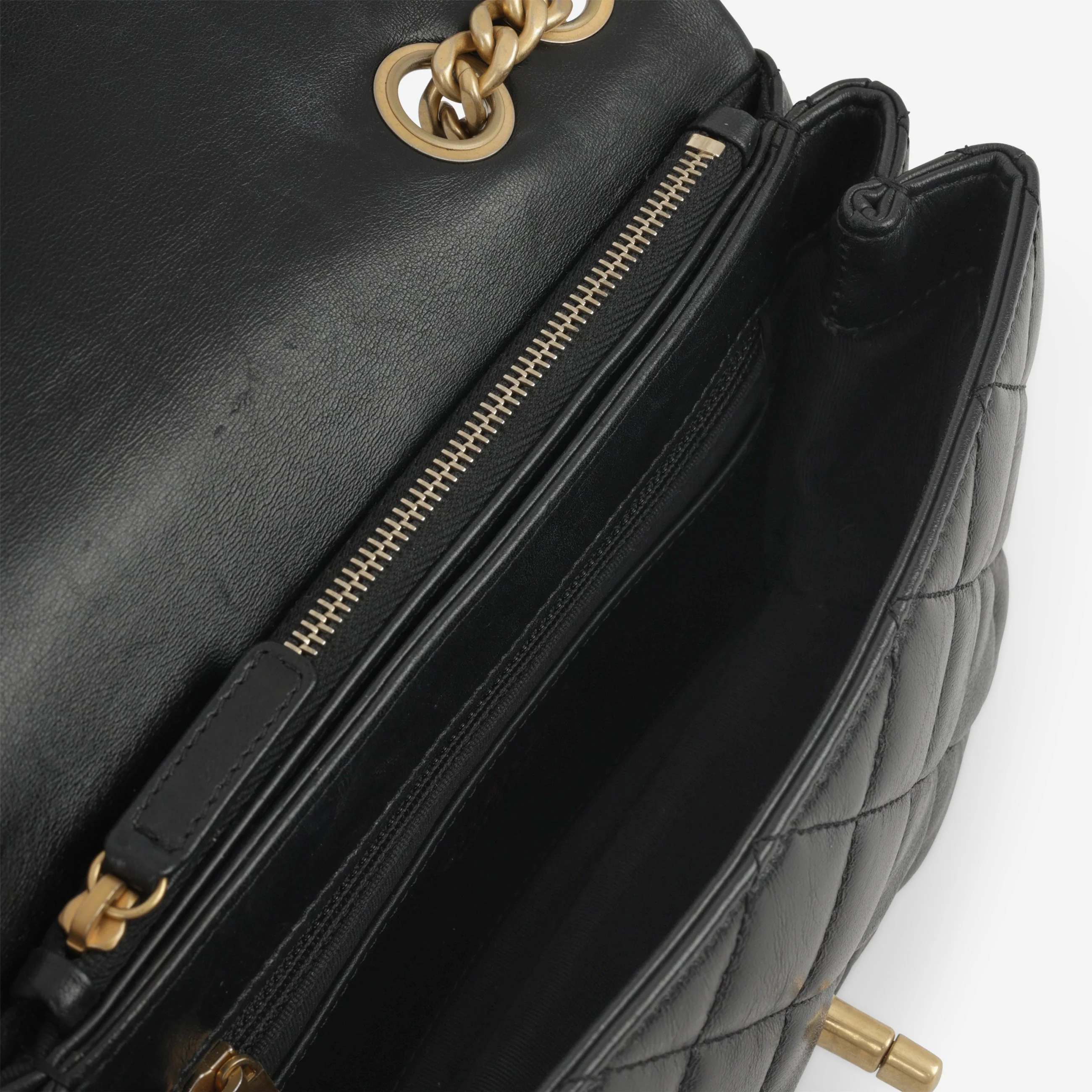 Chanel Small All Slide Adjustable Chain Flap - Black Lambskin | Gold Hardware - Image 5