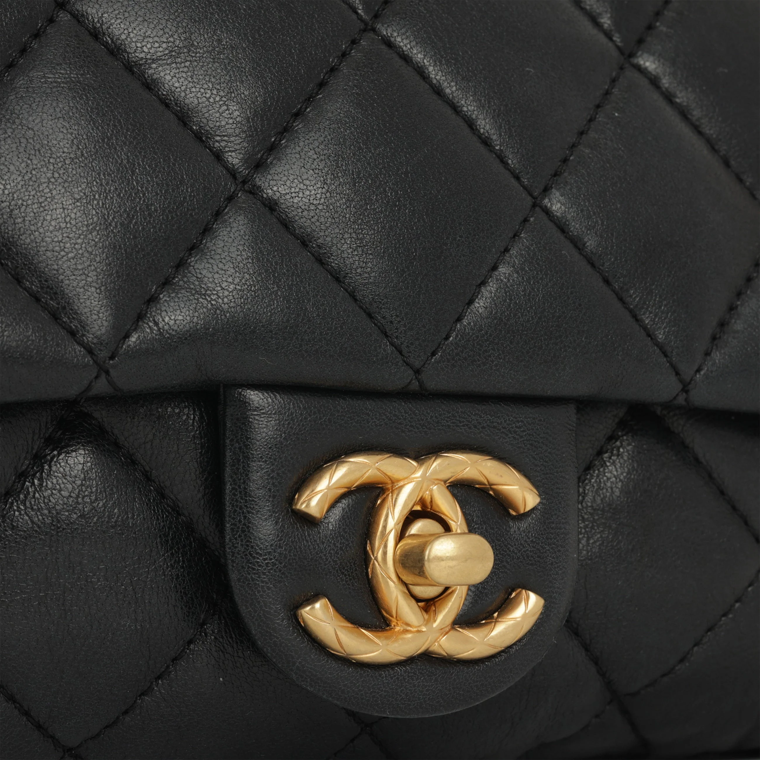 Chanel Small All Slide Adjustable Chain Flap - Black Lambskin | Gold Hardware - Image 7