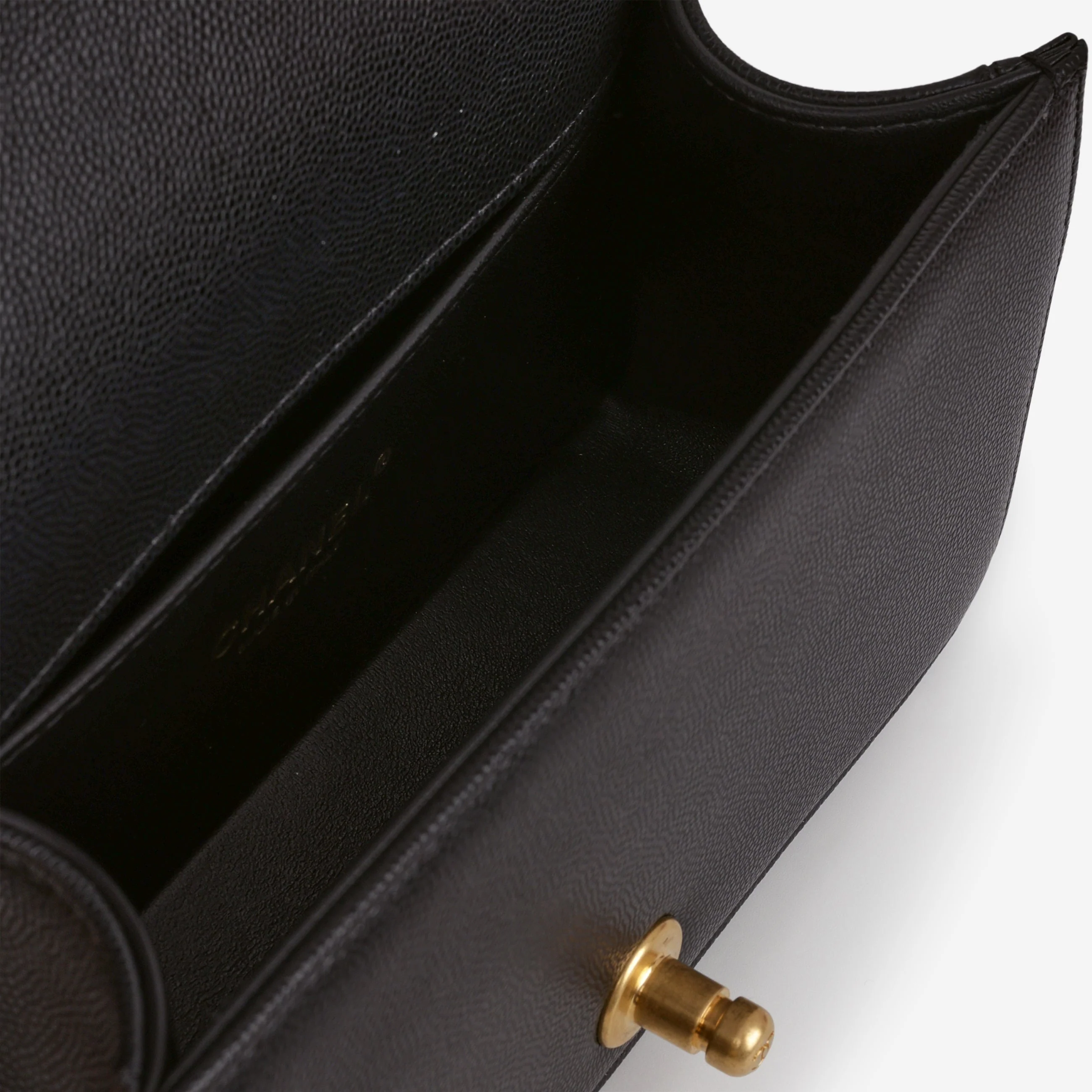 Chanel Small Boy Bag - Black Caviar | Gold Hardware - Image 5