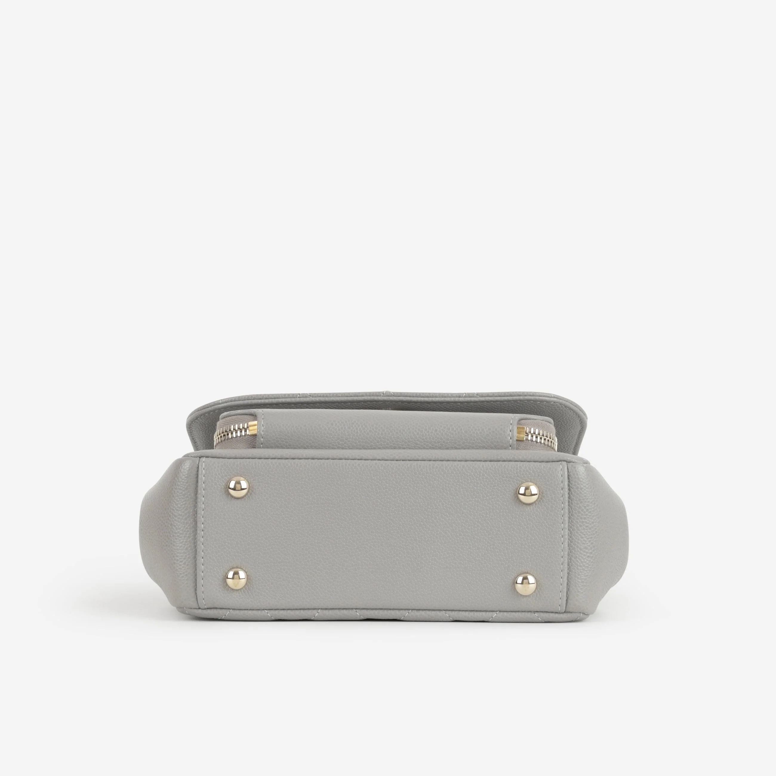 Chanel Small Business Affinity - Grey Caviar | Champagne Gold Hardware - Image 4